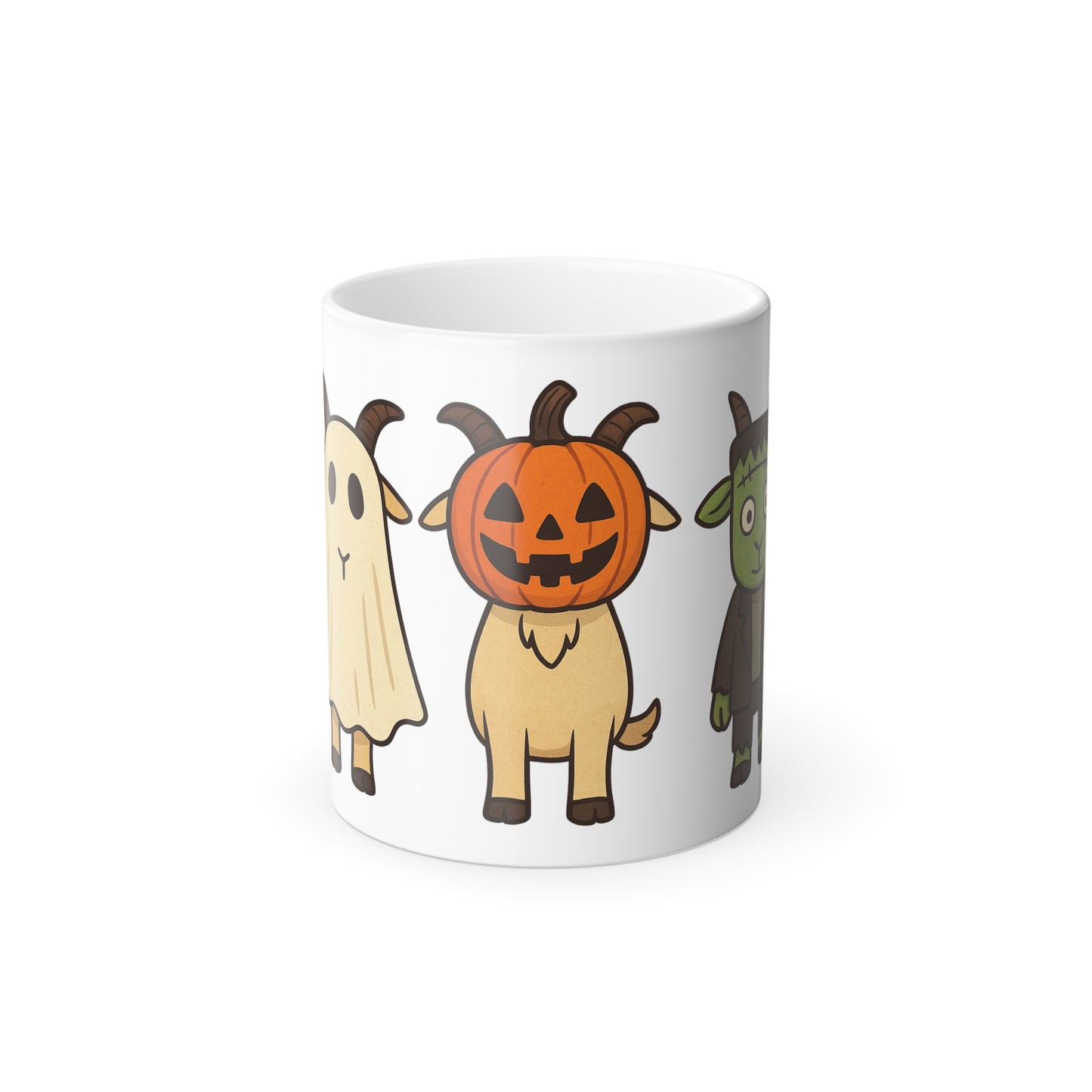 11oz Color Morphing Halloween Goat Mug