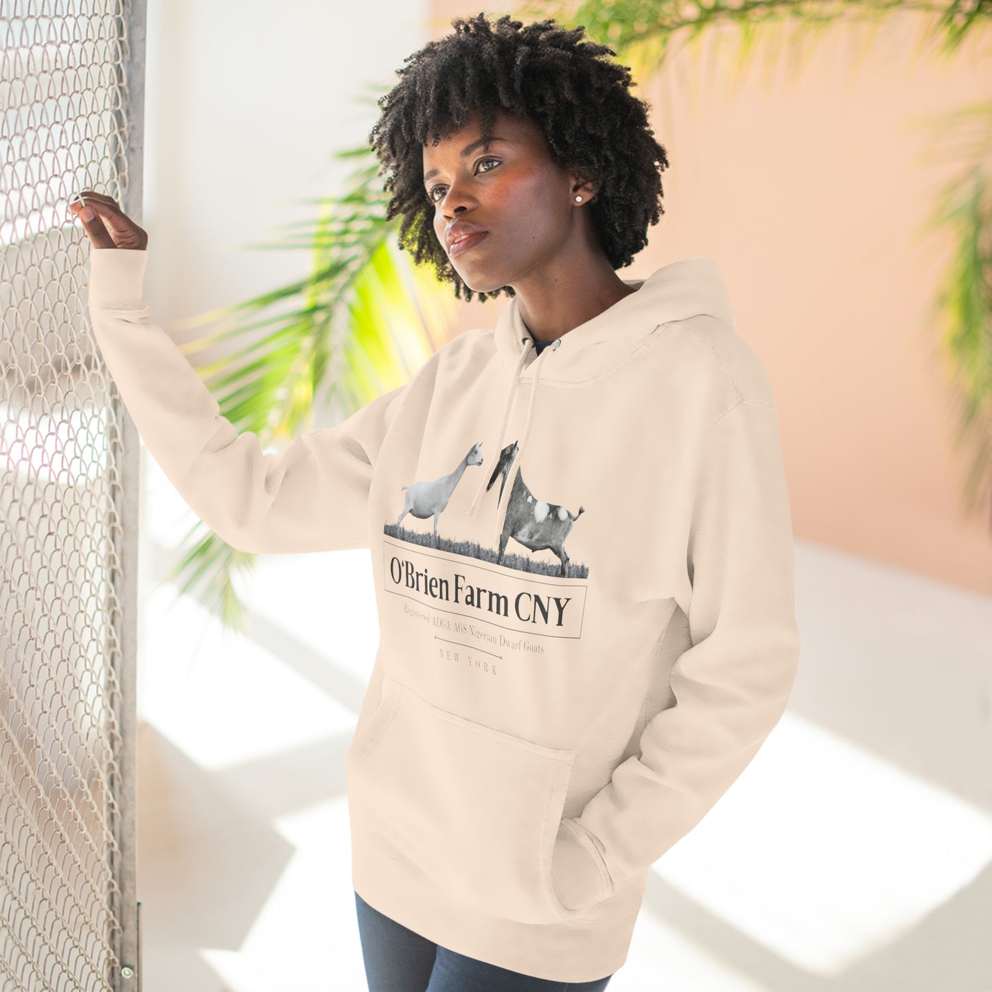 Three-Panel Fleece Hoodie - "O'Brien Farm CNY" Light Option