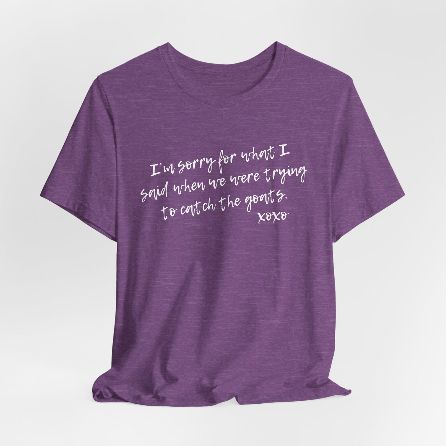Unisex Jersey Tee - "I'm Sorry"