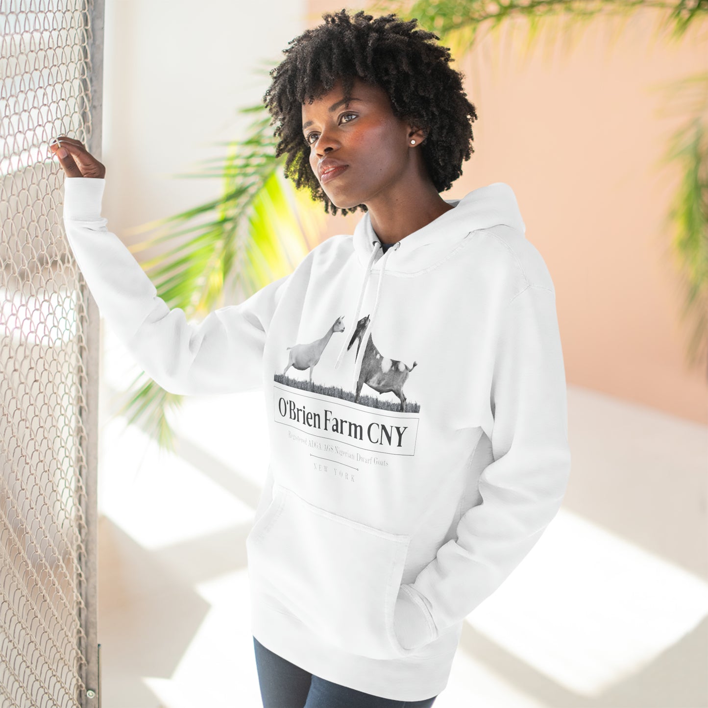 Three-Panel Fleece Hoodie - "O'Brien Farm CNY" Light Option