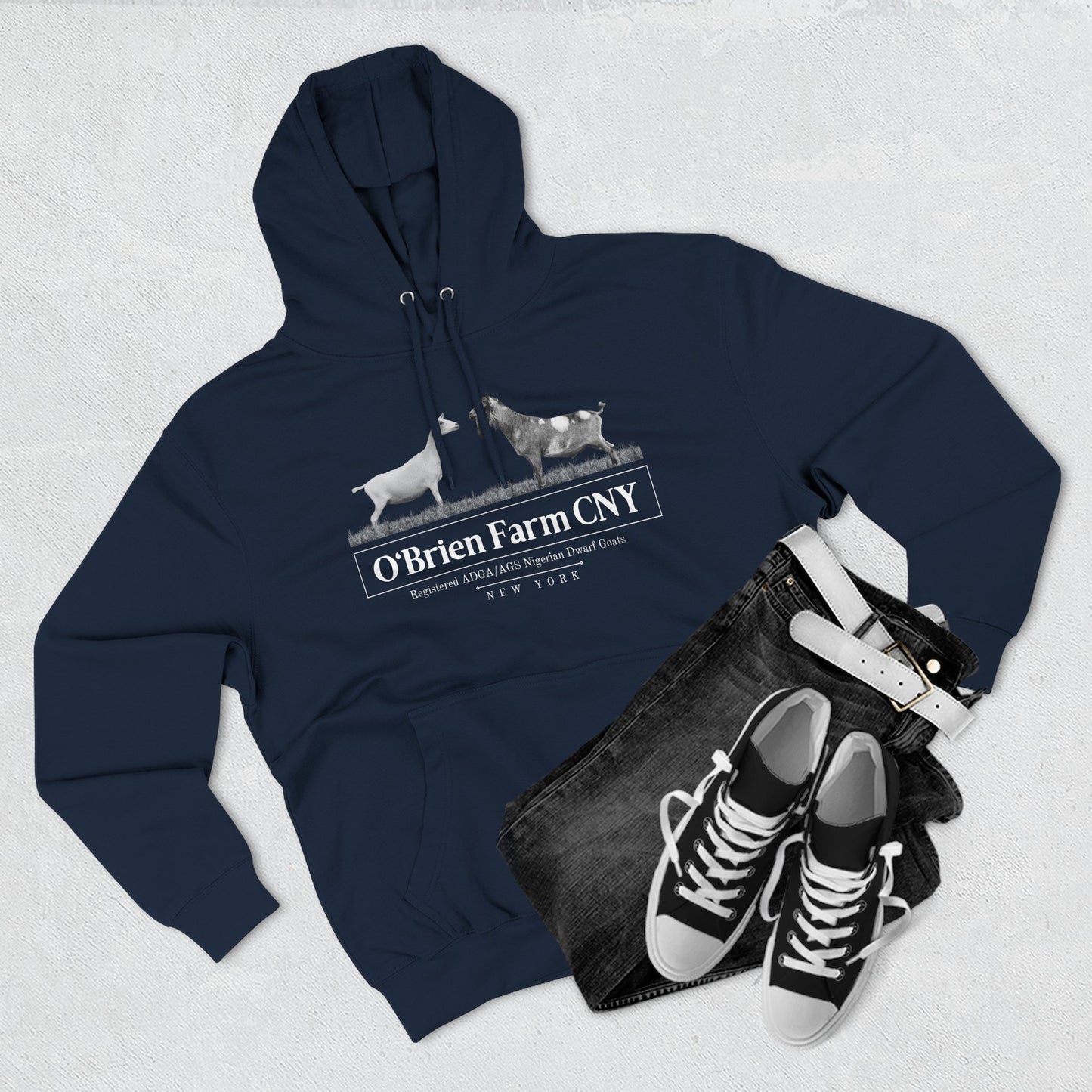 Three-Panel Fleece Hoodie "O'Brien Farm CNY"