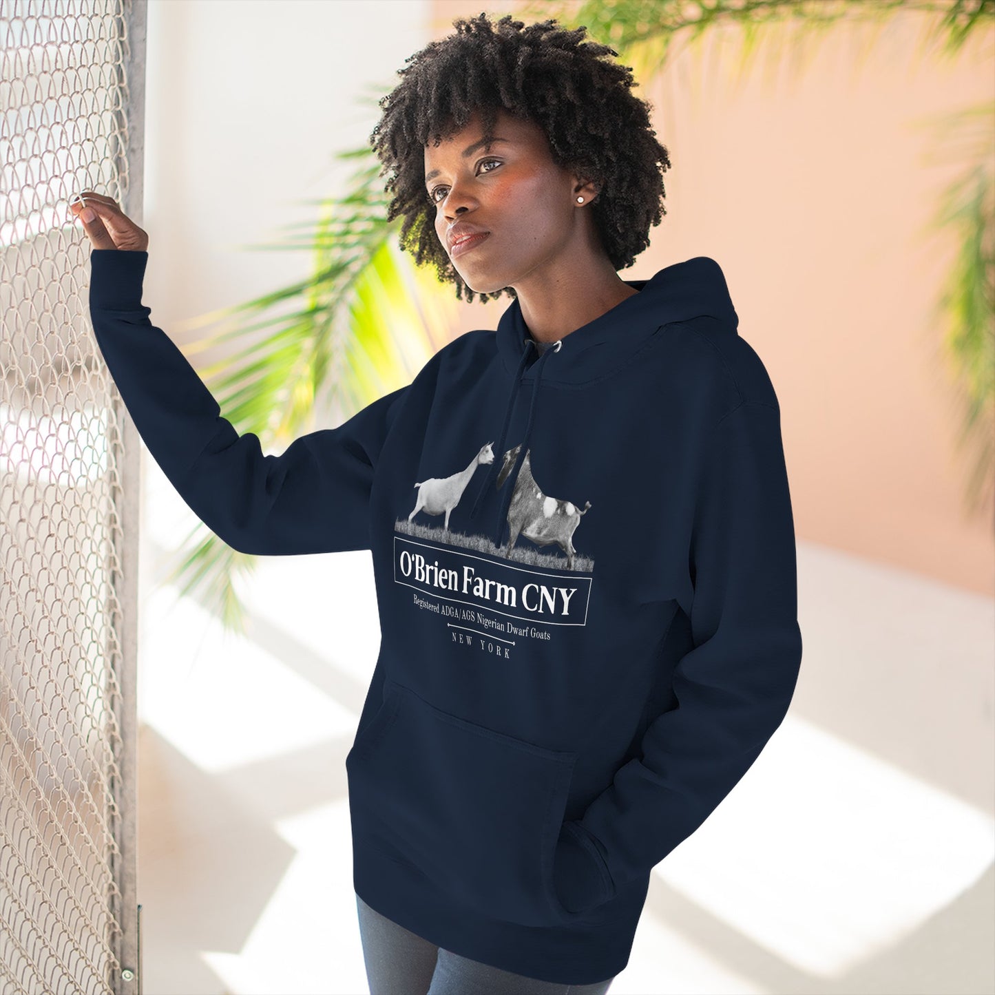 Three-Panel Fleece Hoodie "O'Brien Farm CNY"