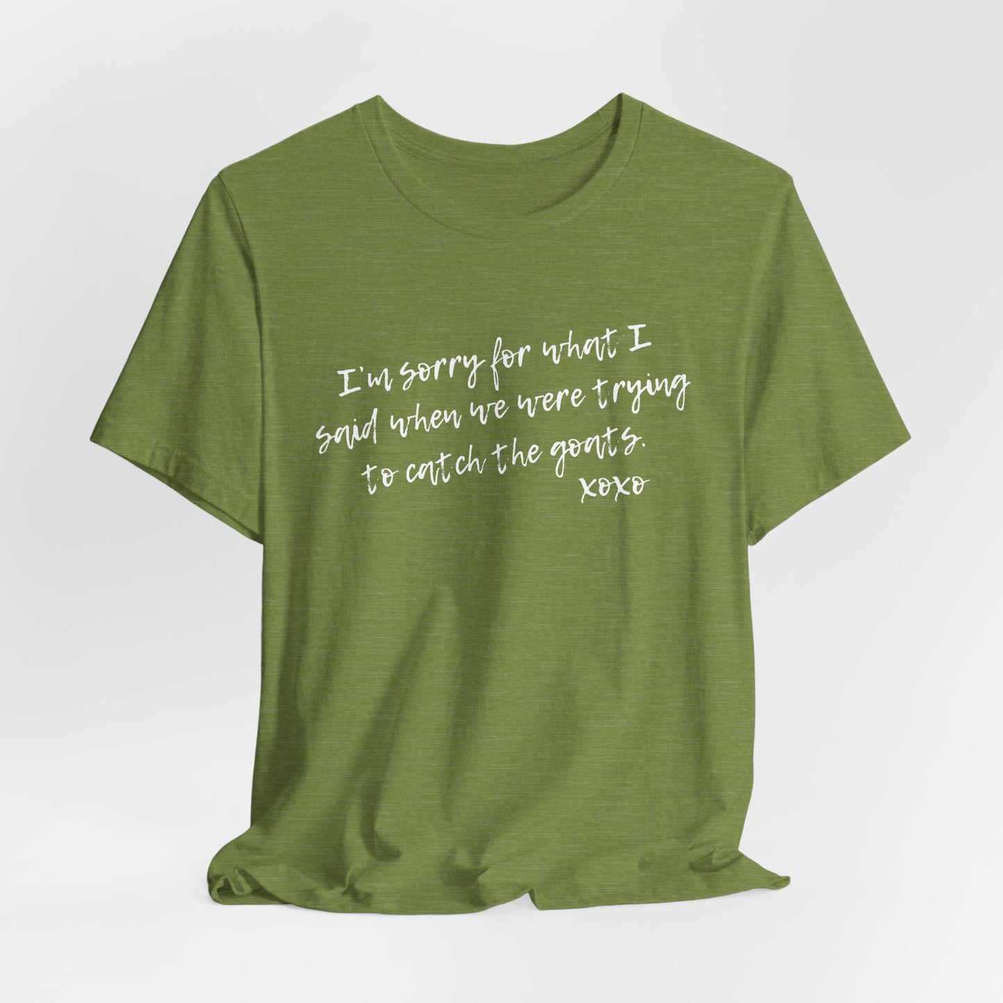 Unisex Jersey Tee - "I'm Sorry"