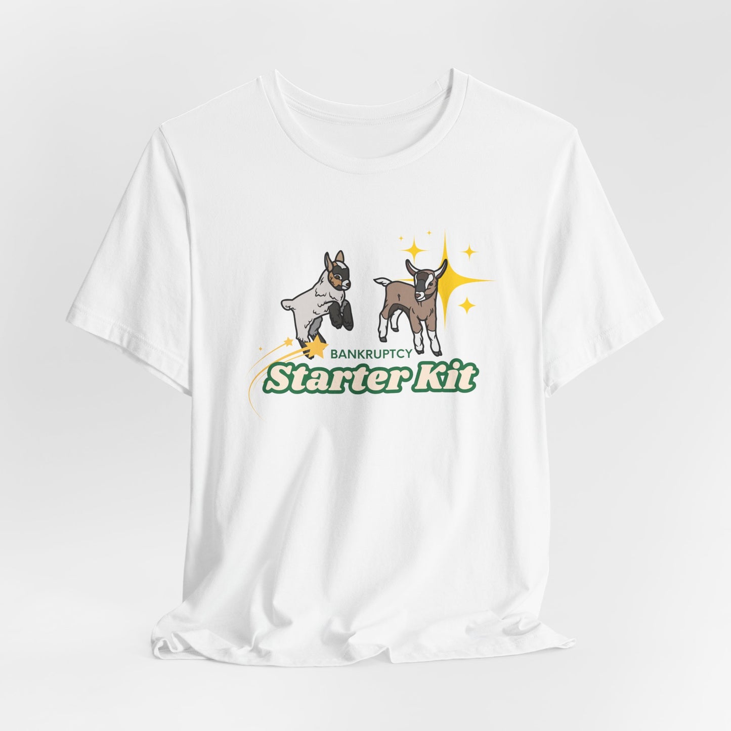Unisex Jersey Tee - "Bankruptcy Starter Kit"