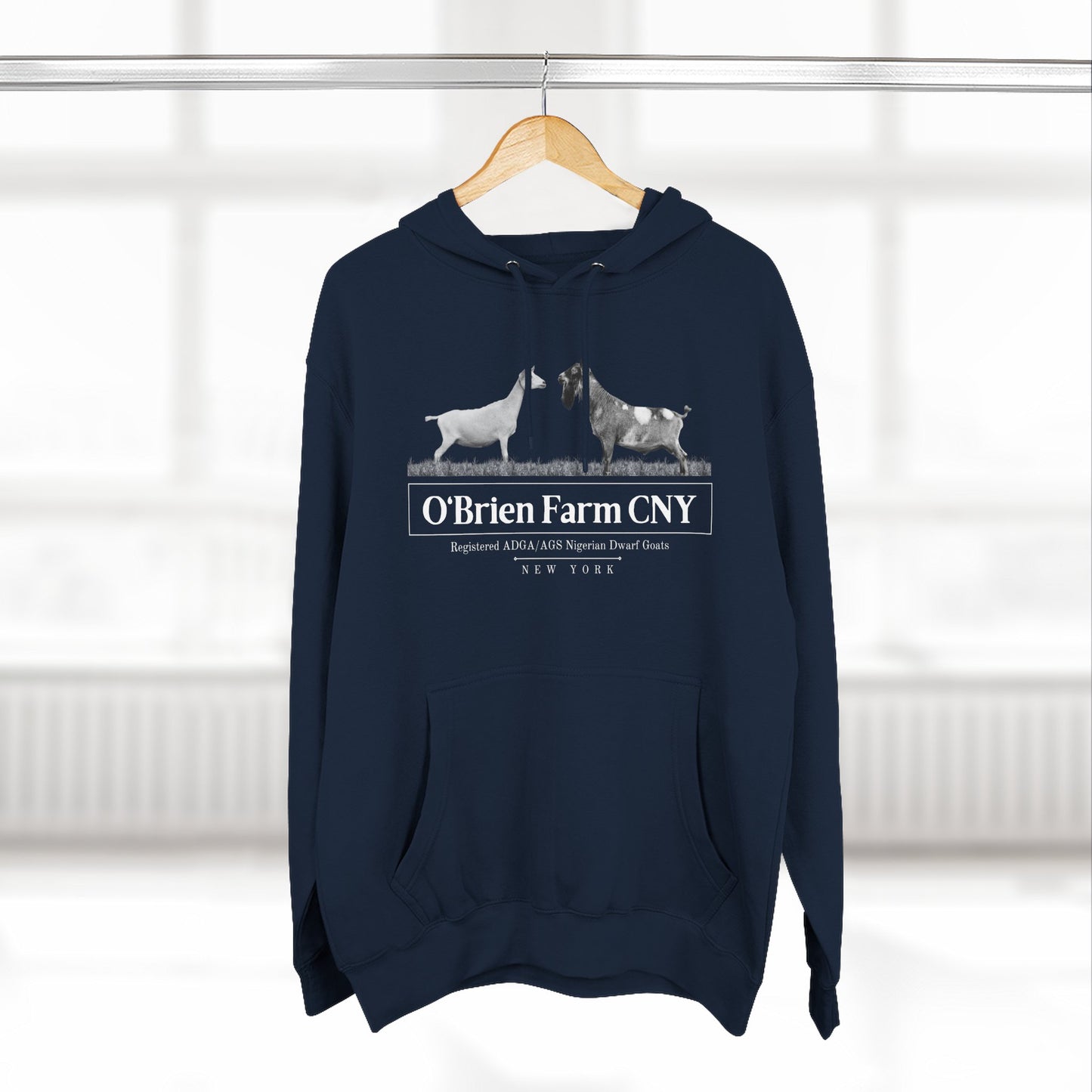 Three-Panel Fleece Hoodie "O'Brien Farm CNY"