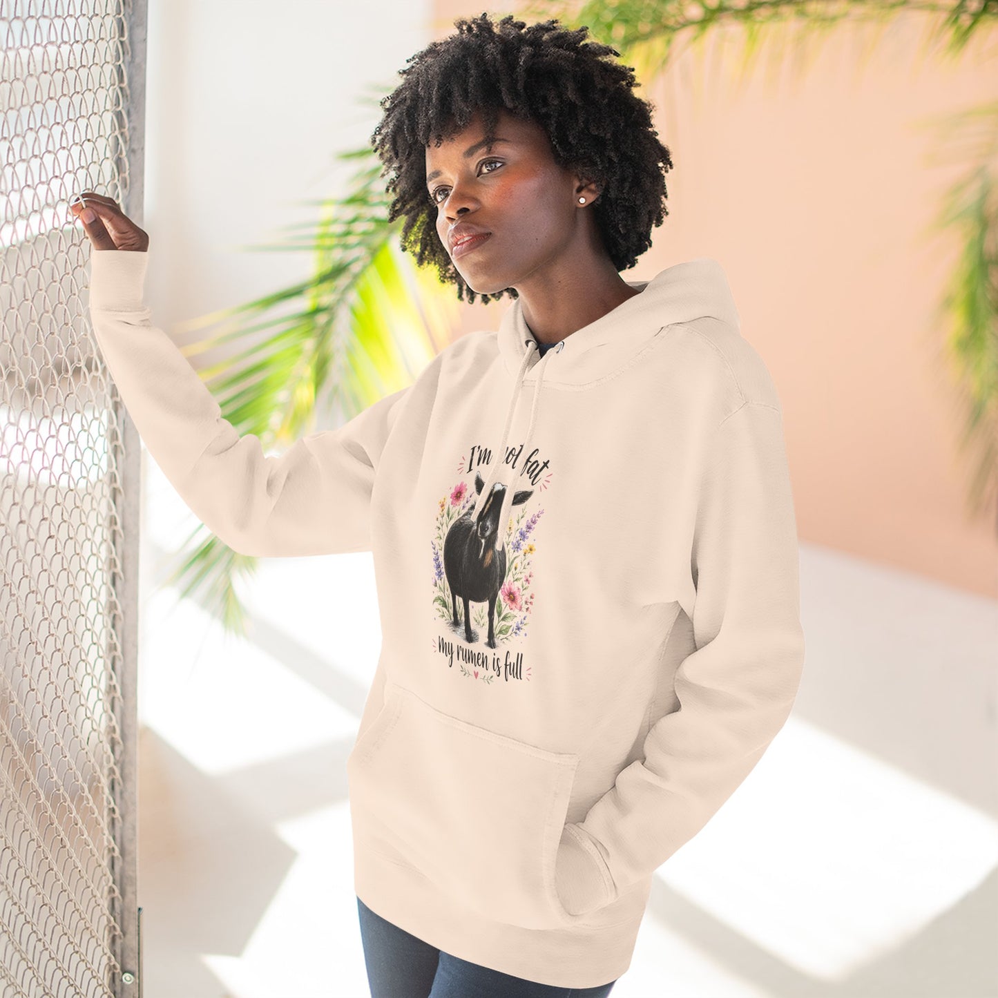 Three-Panel Fleece Hoodie - "It's just a food baby"