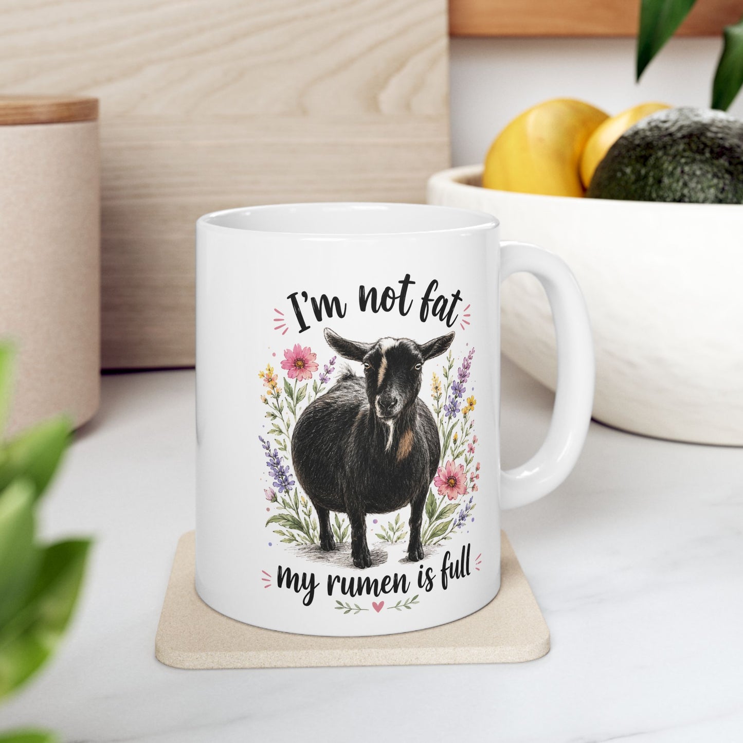 Ceramic Mug, (11oz, 15oz) - "It's just a food baby"