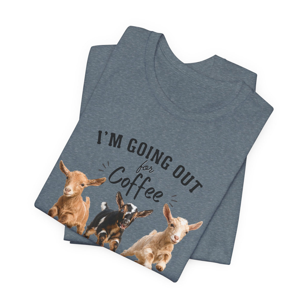 Unisex Jersey Short Sleeve Tee "Out for Coffee - DARK TEXT"