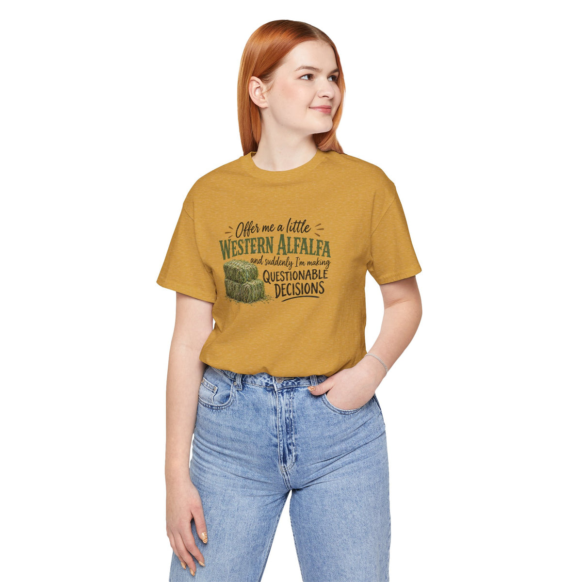 Unisex Jersey Short Sleeve Tee - "Western Alfalfa"