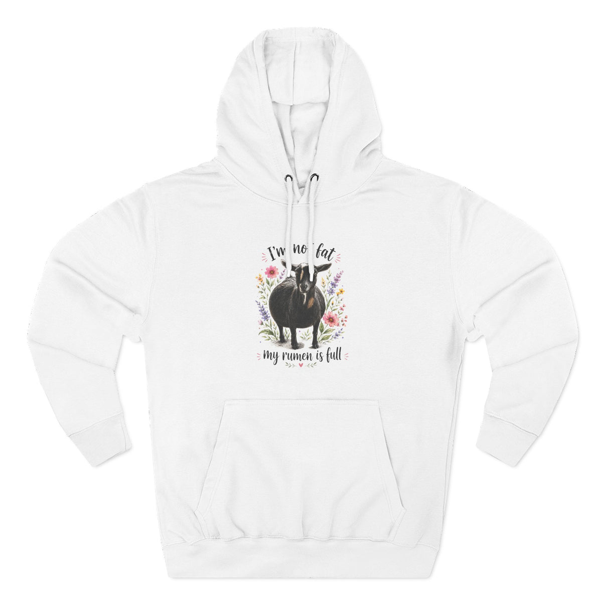 Three-Panel Fleece Hoodie - "It's just a food baby"