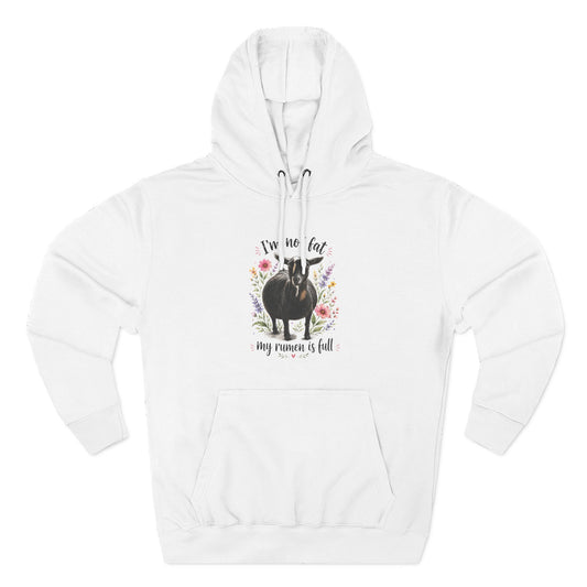 Three-Panel Fleece Hoodie - "It's just a food baby"