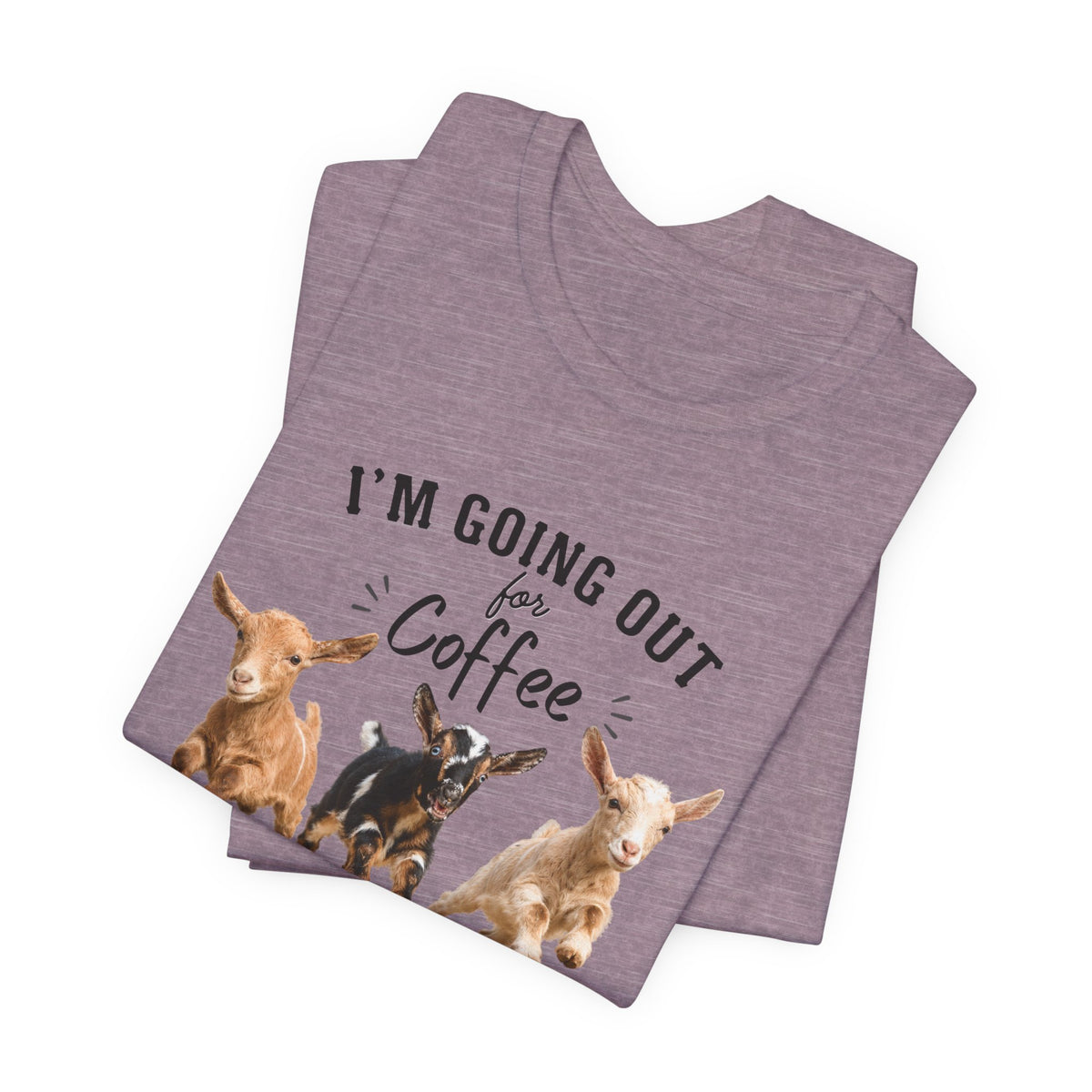 Unisex Jersey Short Sleeve Tee "Out for Coffee - DARK TEXT"