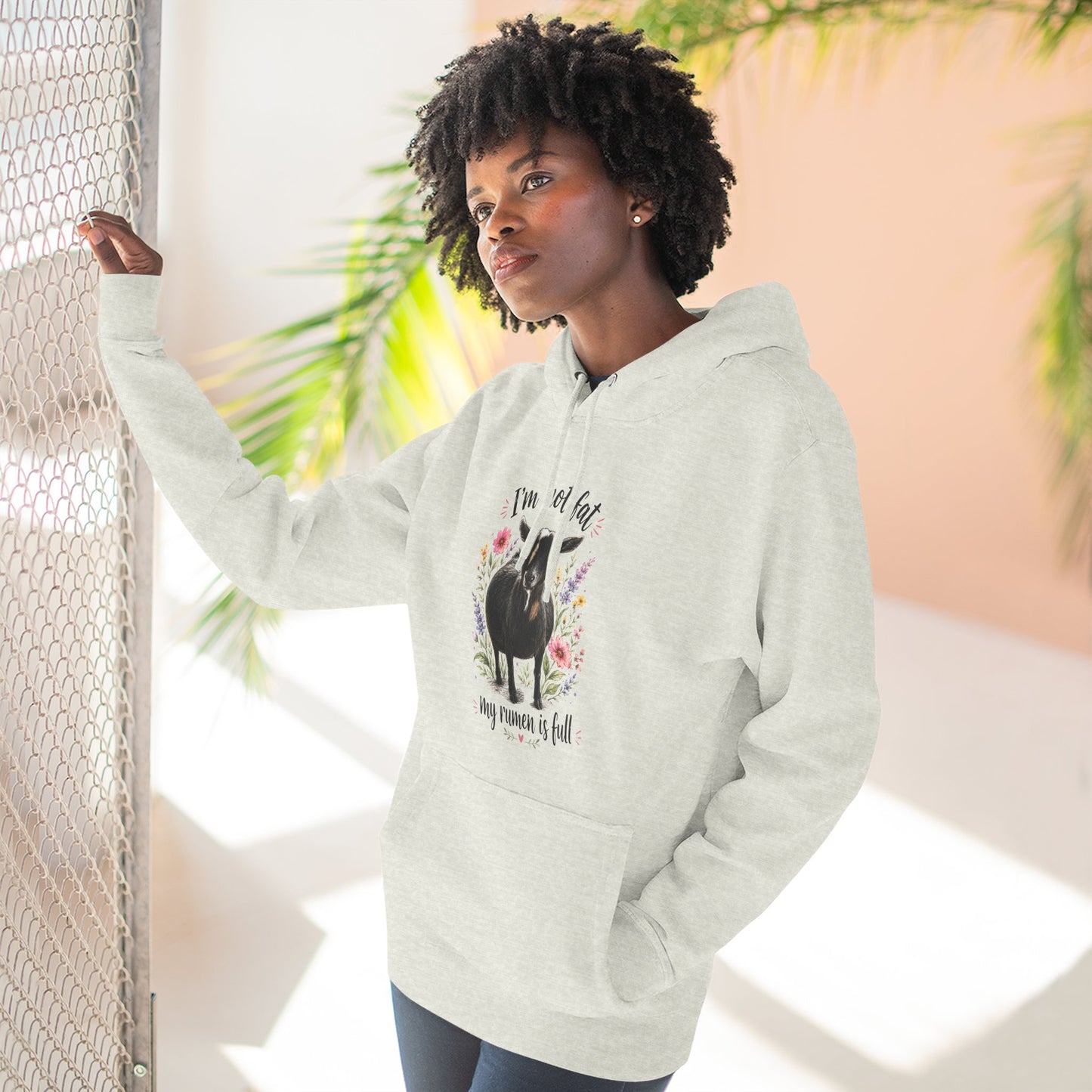 Three-Panel Fleece Hoodie - "It's just a food baby"