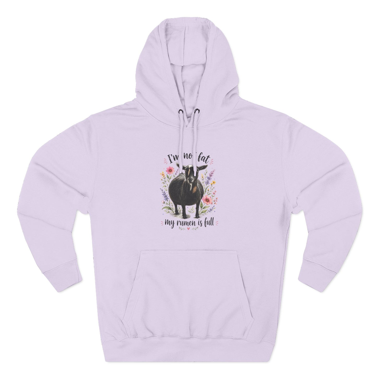 Three-Panel Fleece Hoodie - "It's just a food baby"