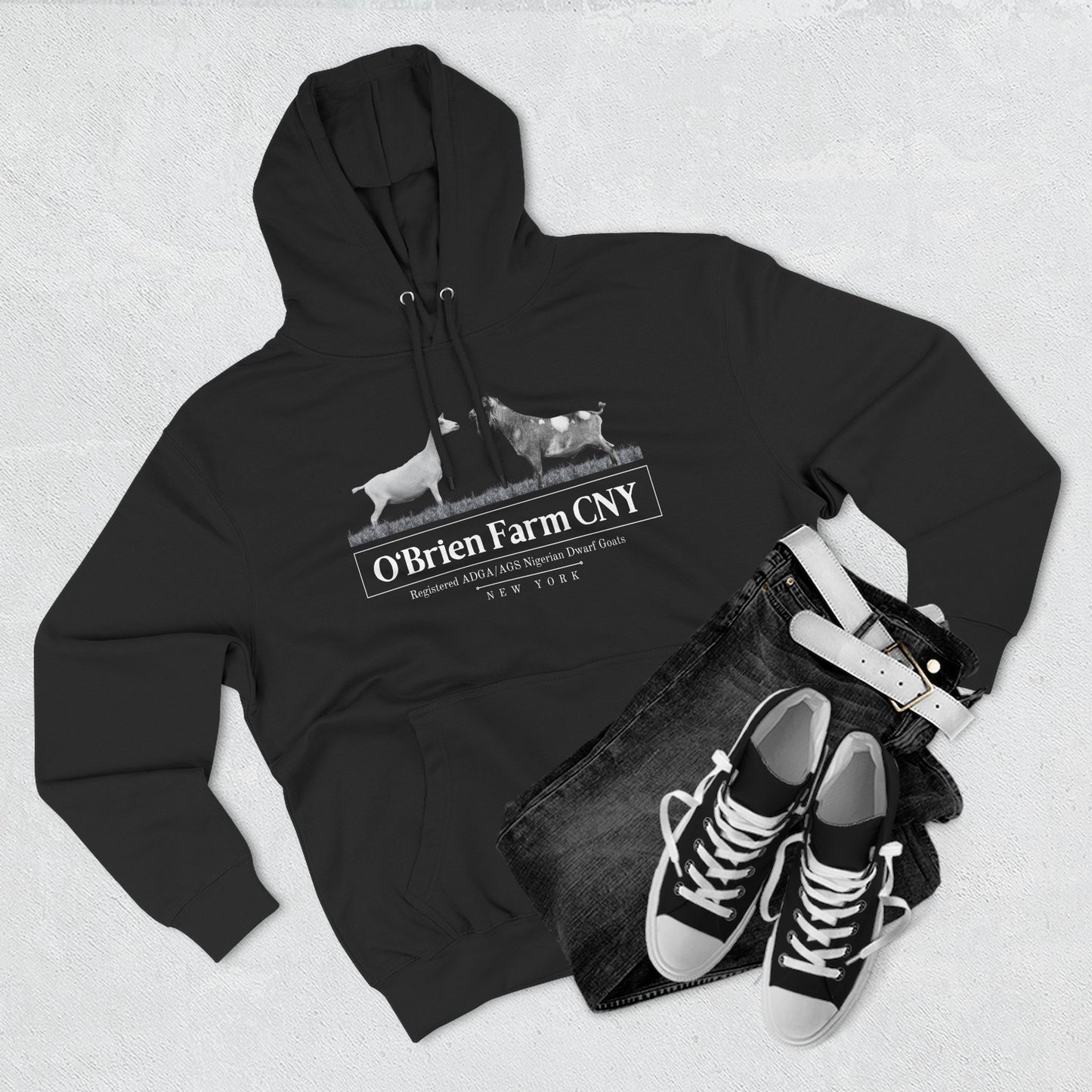 Three-Panel Fleece Hoodie "O'Brien Farm CNY"