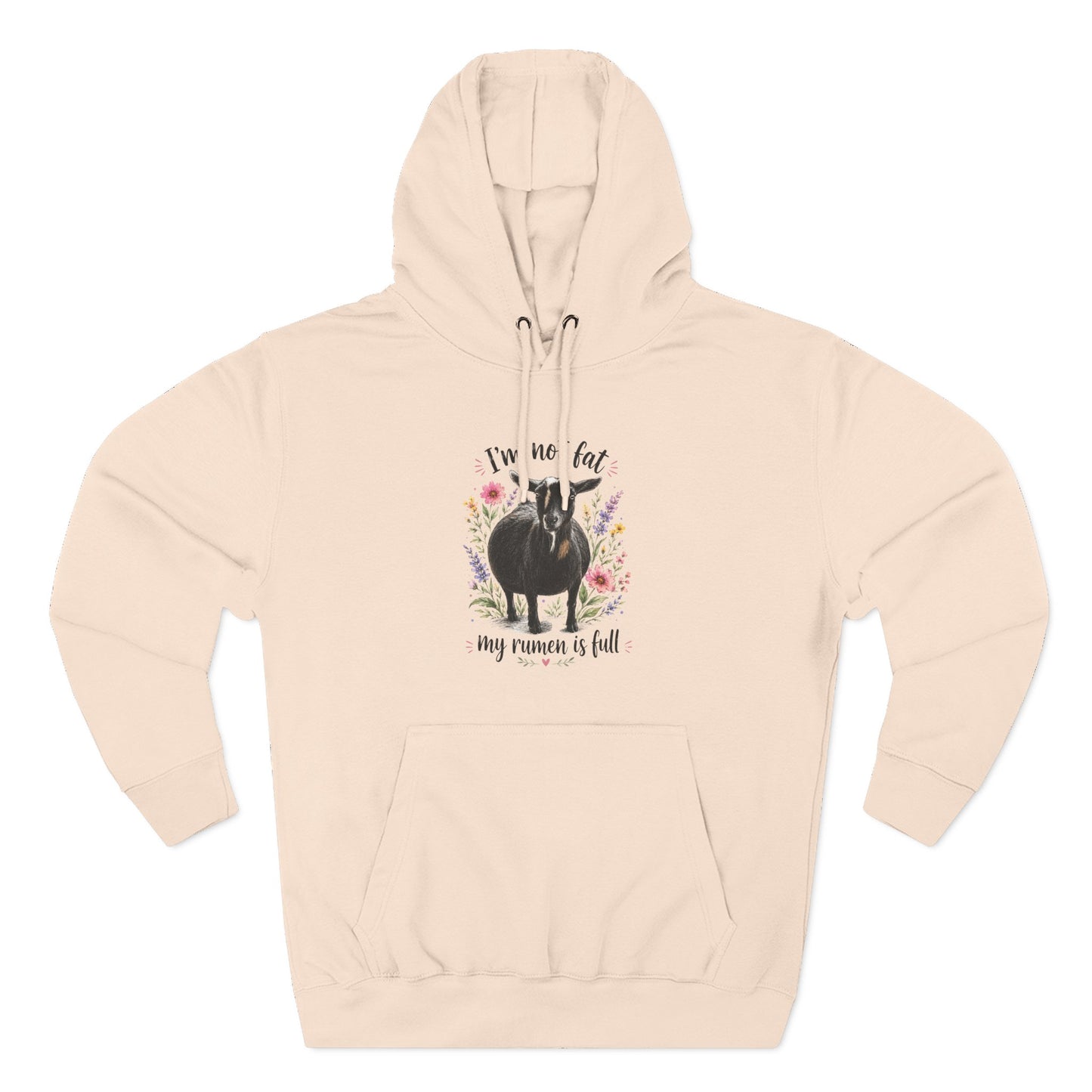 Three-Panel Fleece Hoodie - "It's just a food baby"
