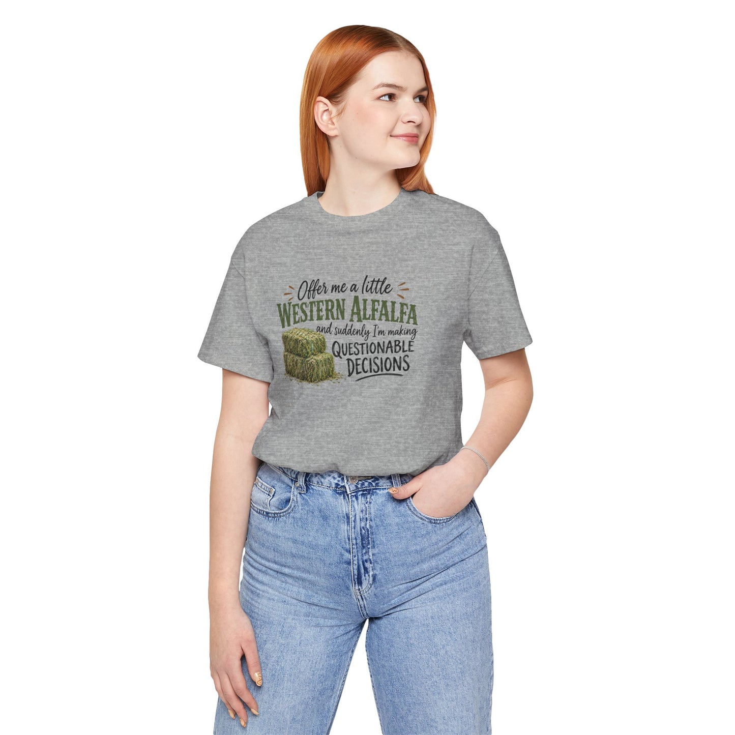 Unisex Jersey Short Sleeve Tee - "Western Alfalfa"