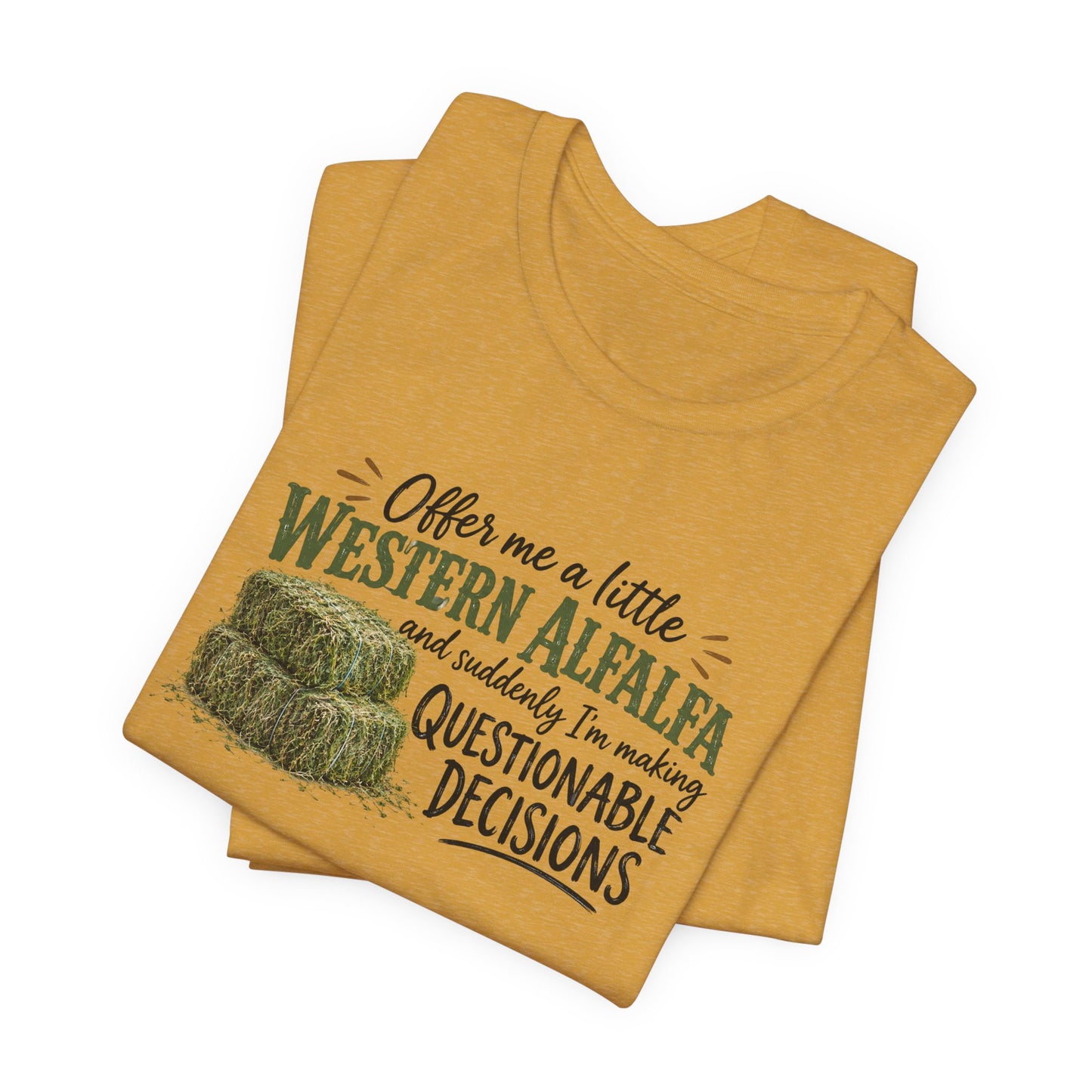 Unisex Jersey Short Sleeve Tee - "Western Alfalfa"