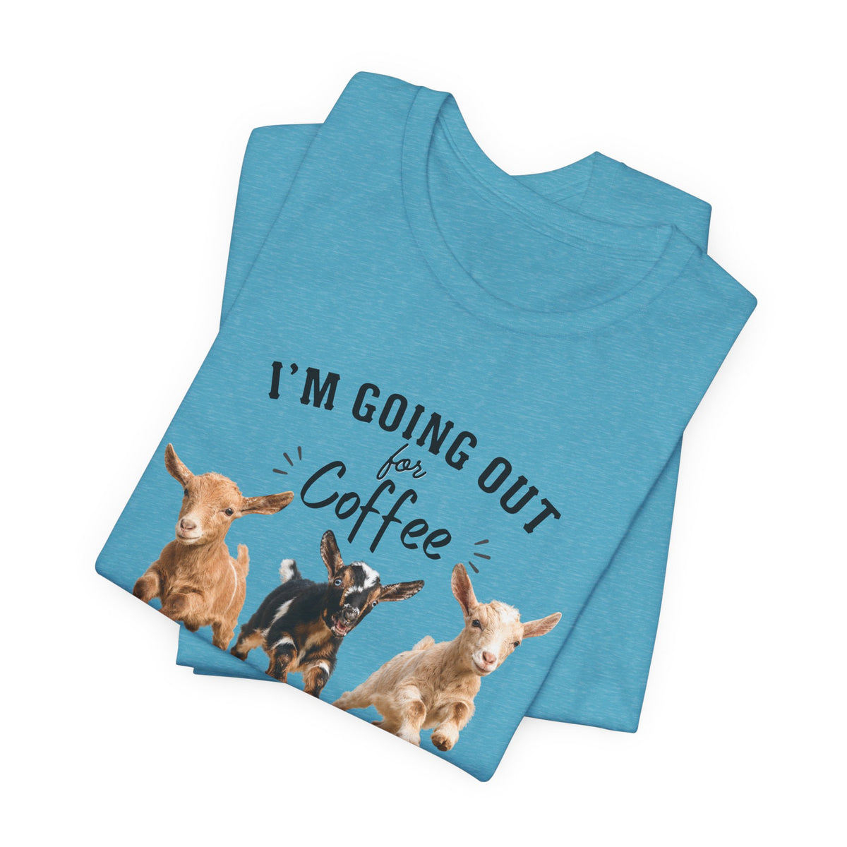 Unisex Jersey Short Sleeve Tee "Out for Coffee - DARK TEXT"