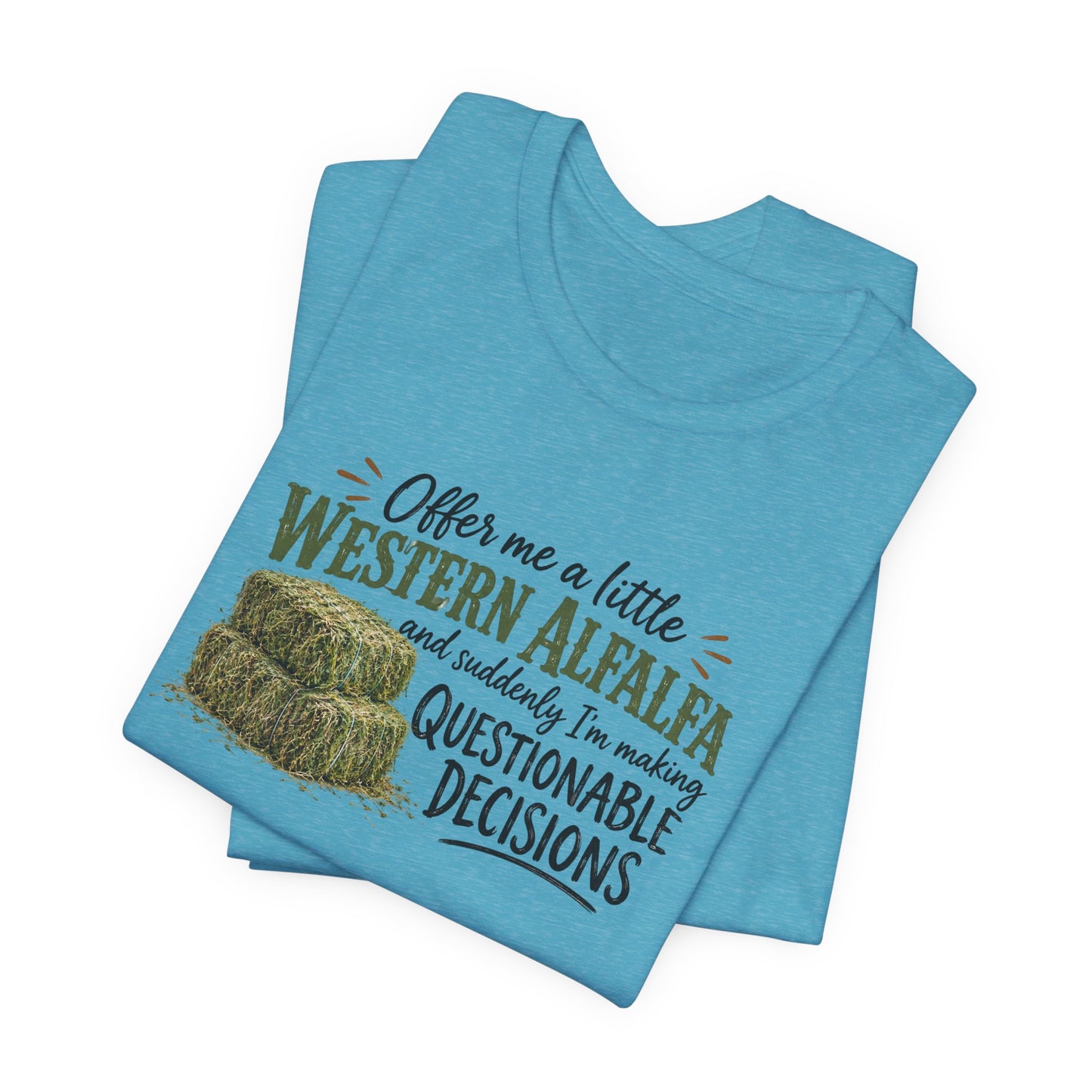 Unisex Jersey Short Sleeve Tee - "Western Alfalfa"