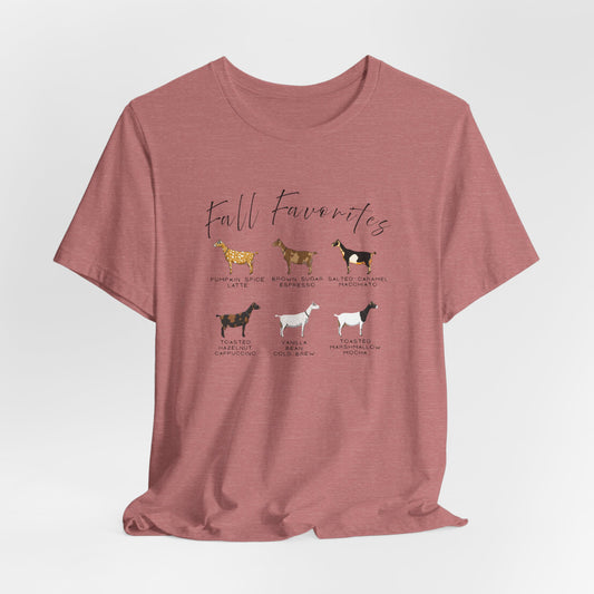 Unisex Jersey Short Sleeve Tee - "Fall Favorites'