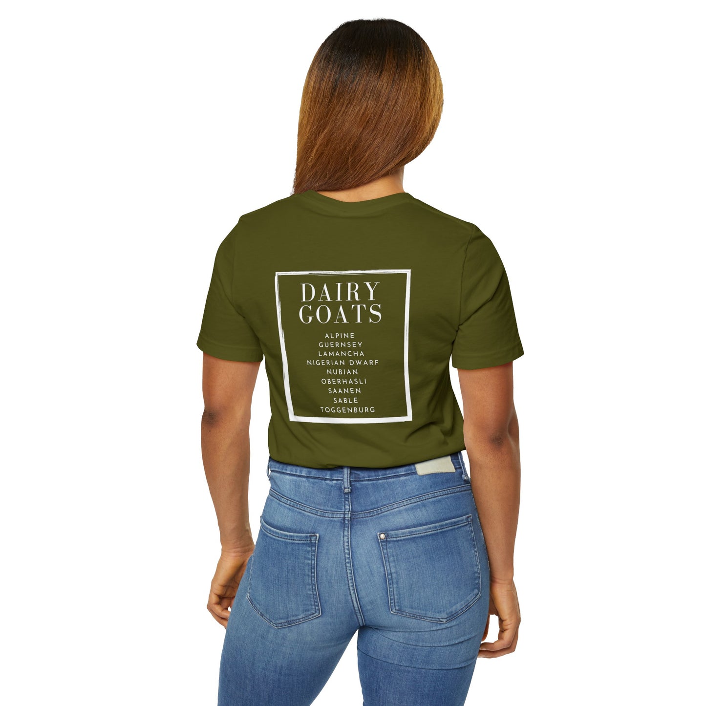 Unisex Jersey T-Shirt ** DAIRY GOAT BREEDS **