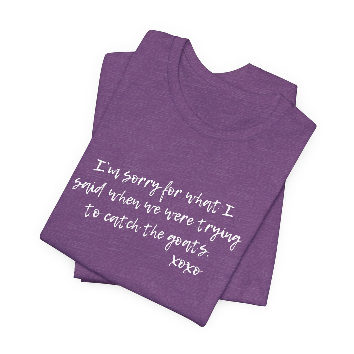 Unisex Jersey Tee - "Sorry"
