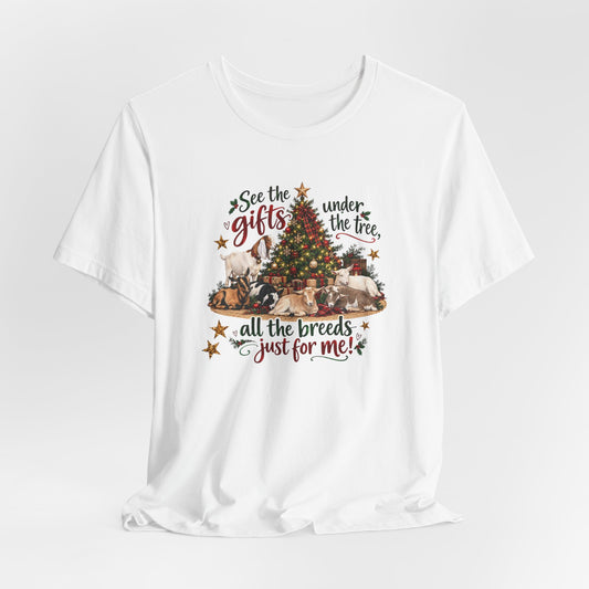 Unisex Jersey Short Sleeve Tee "Gifts Under the Tree"