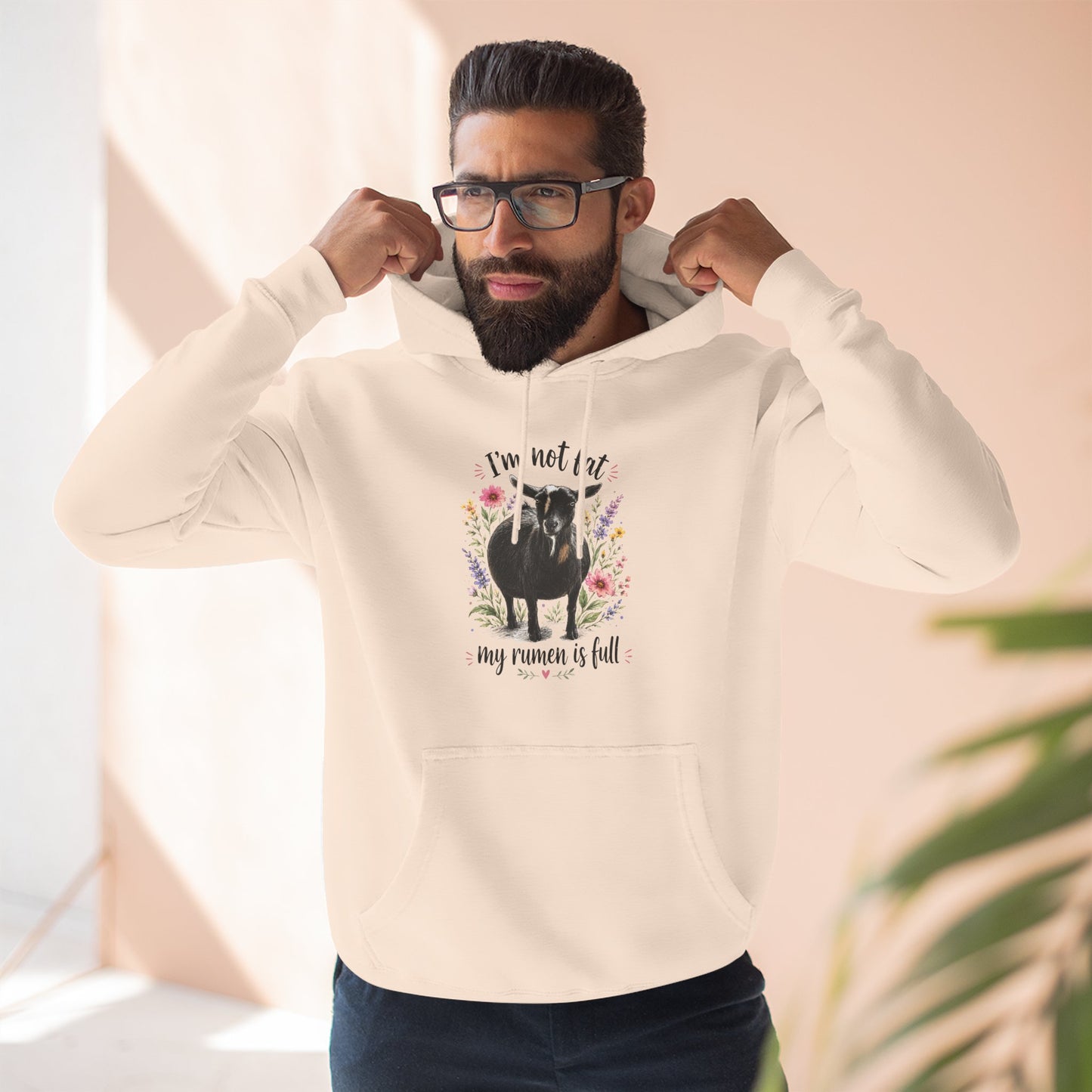 Three-Panel Fleece Hoodie - "It's just a food baby"