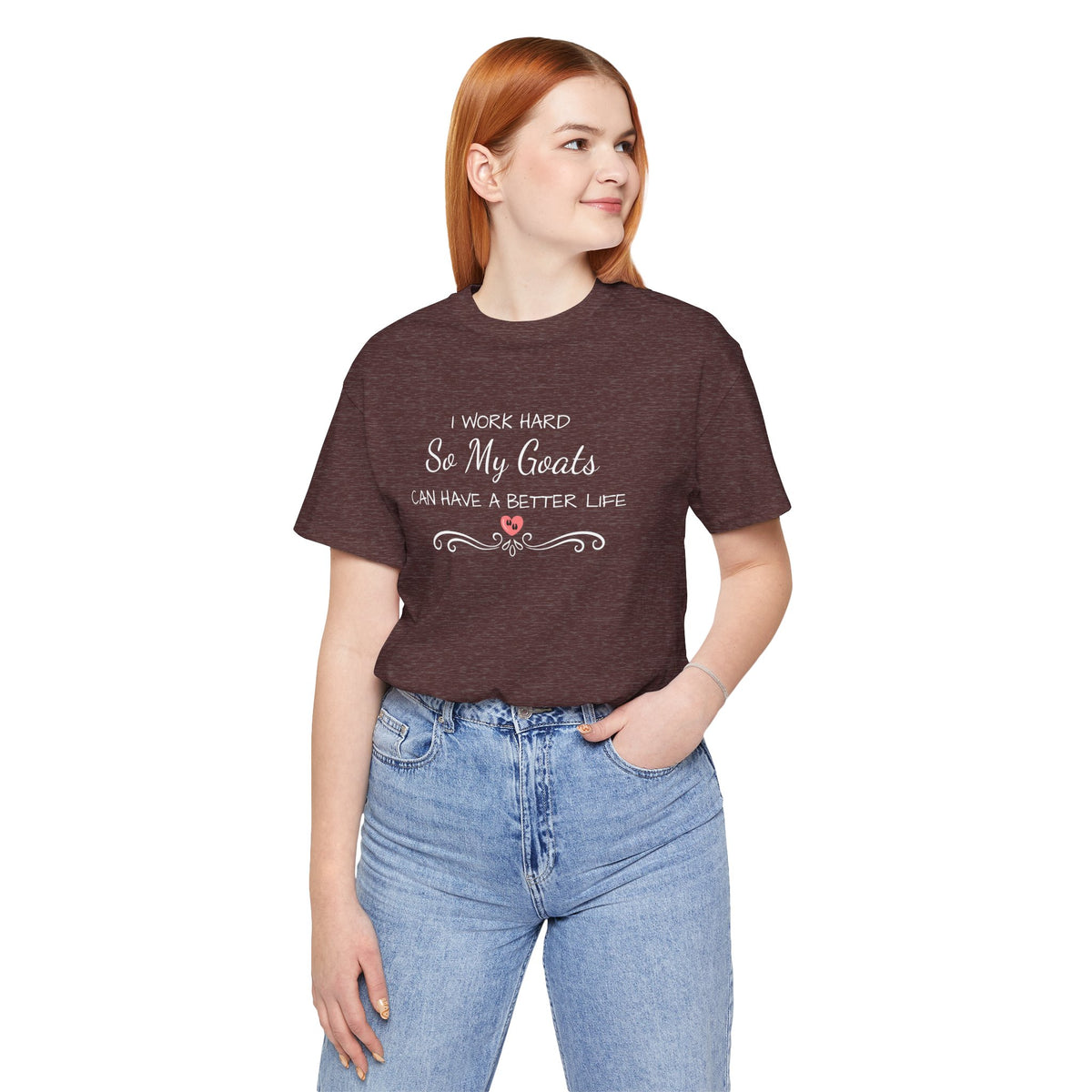 Unisex Jersey Short Sleeve Tee - "I Work Hard"