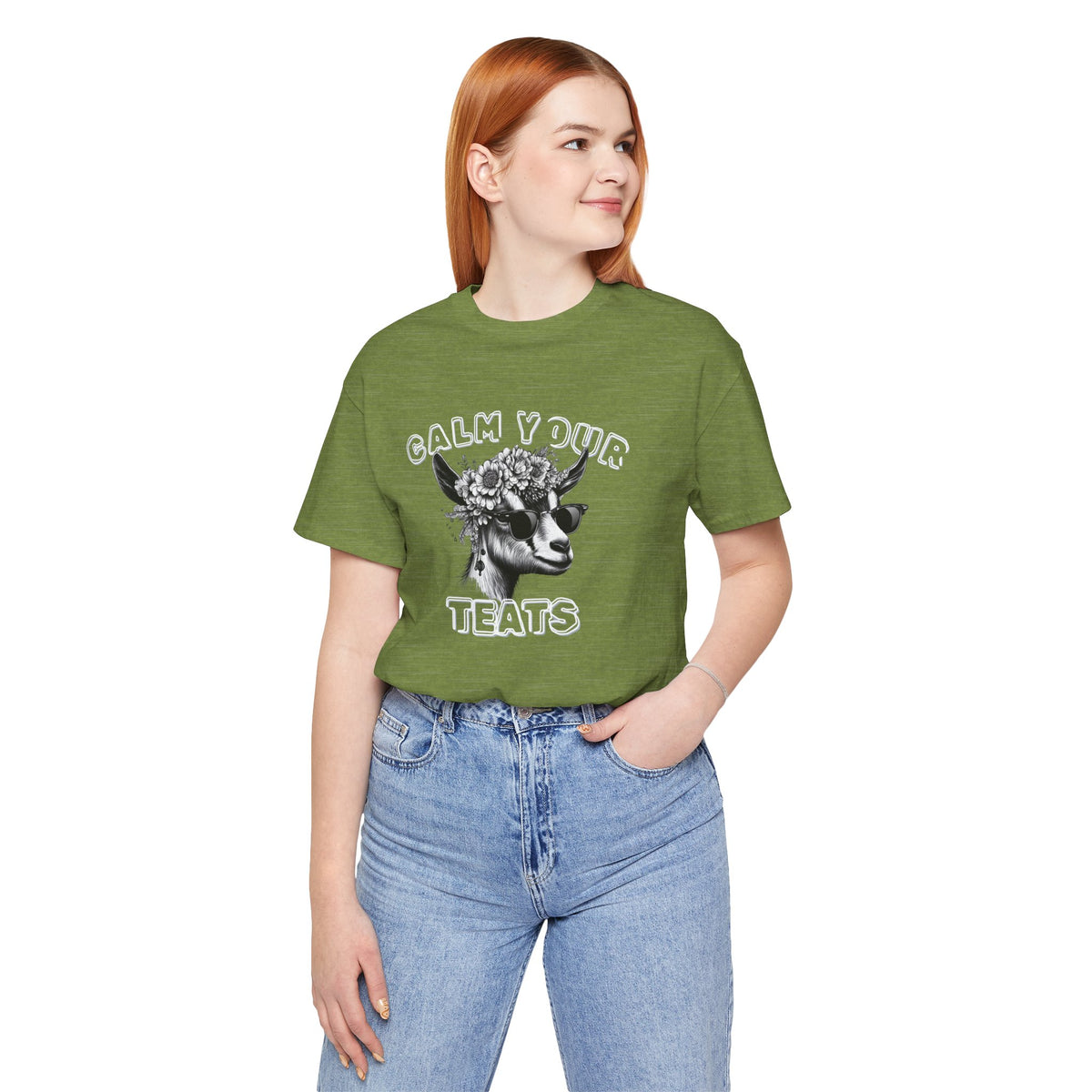 Unisex Jersey  Tee - "Calm Your Teats"