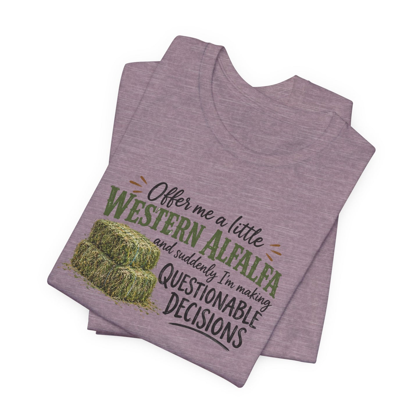 Unisex Jersey Short Sleeve Tee - "Western Alfalfa"