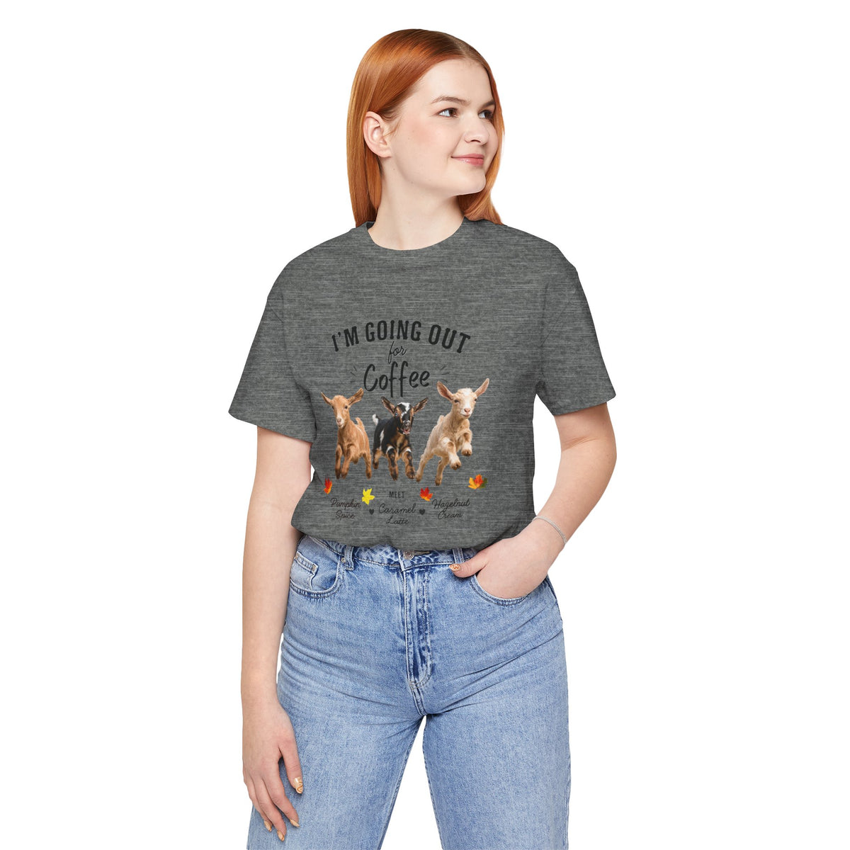 Unisex Jersey Short Sleeve Tee "Out for Coffee - DARK TEXT"