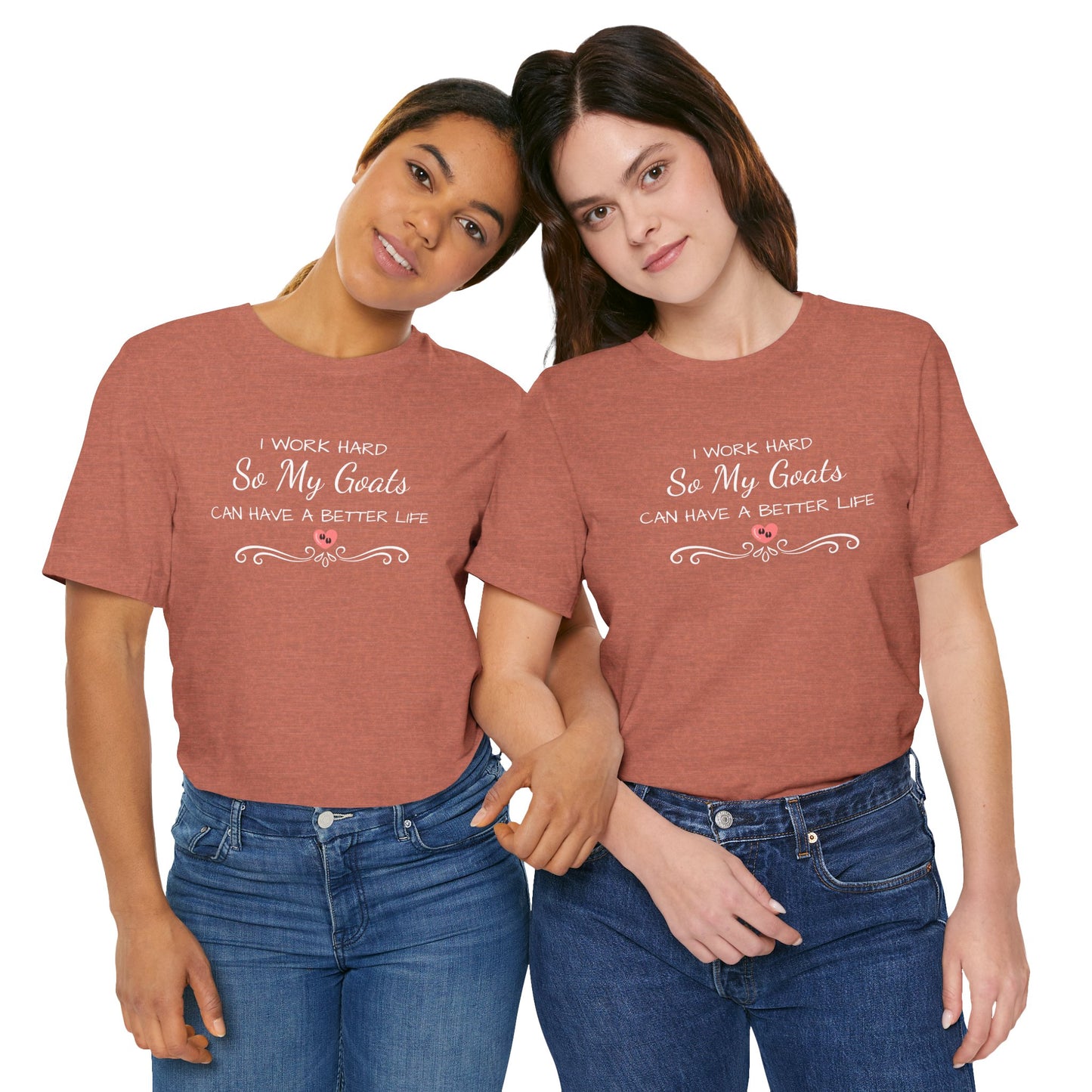 Unisex Jersey Short Sleeve Tee - "I Work Hard"