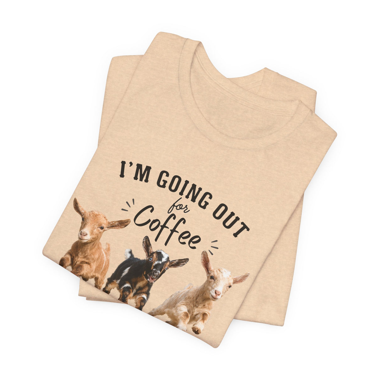 Unisex Jersey Short Sleeve Tee "Out for Coffee - DARK TEXT"
