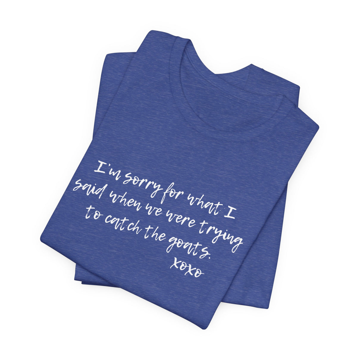 Unisex Jersey Tee - "Sorry"