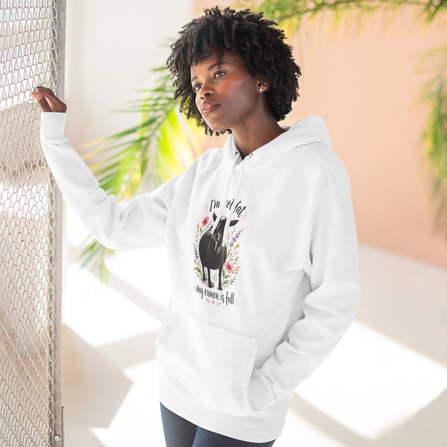 Three-Panel Fleece Hoodie - "It's just a food baby"