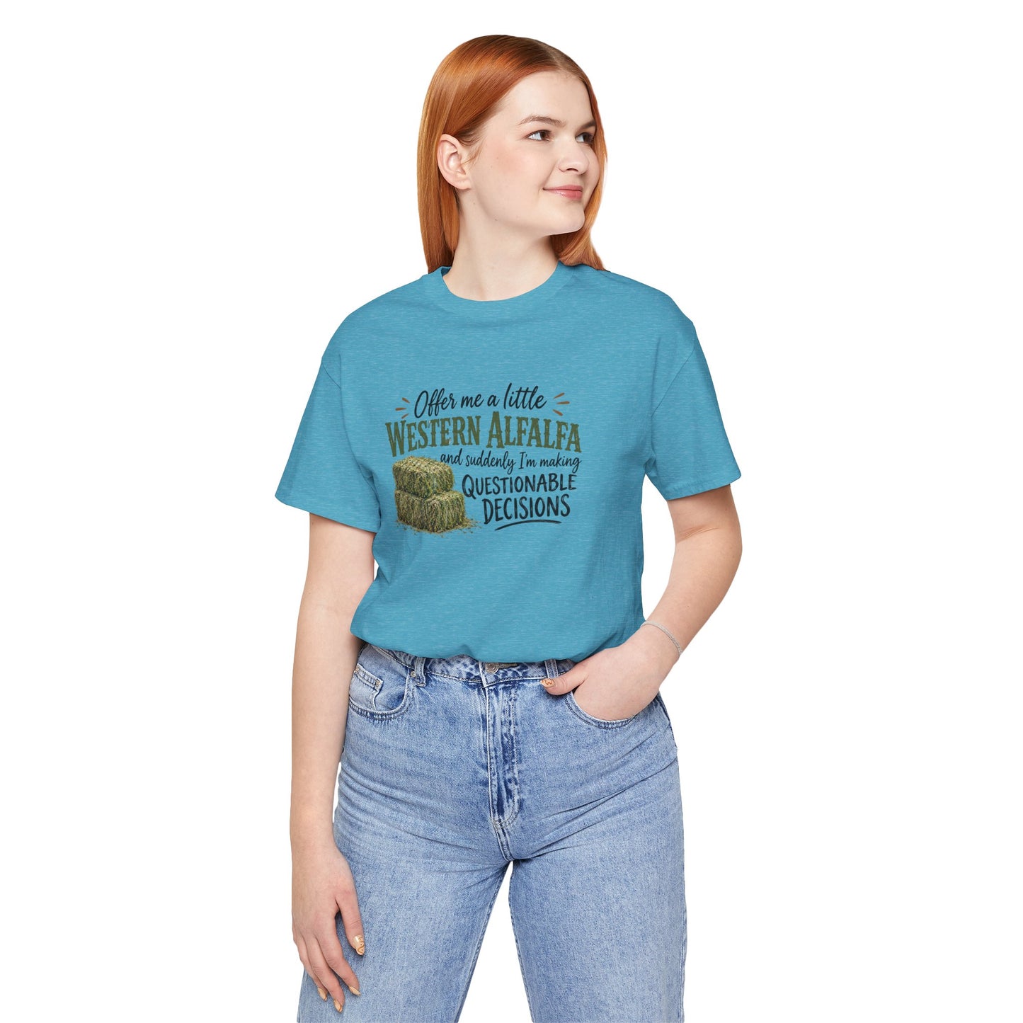 Unisex Jersey Short Sleeve Tee - "Western Alfalfa"