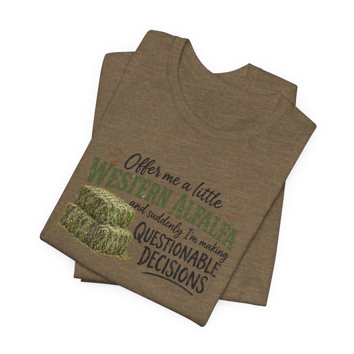 Unisex Jersey Short Sleeve Tee - "Western Alfalfa"