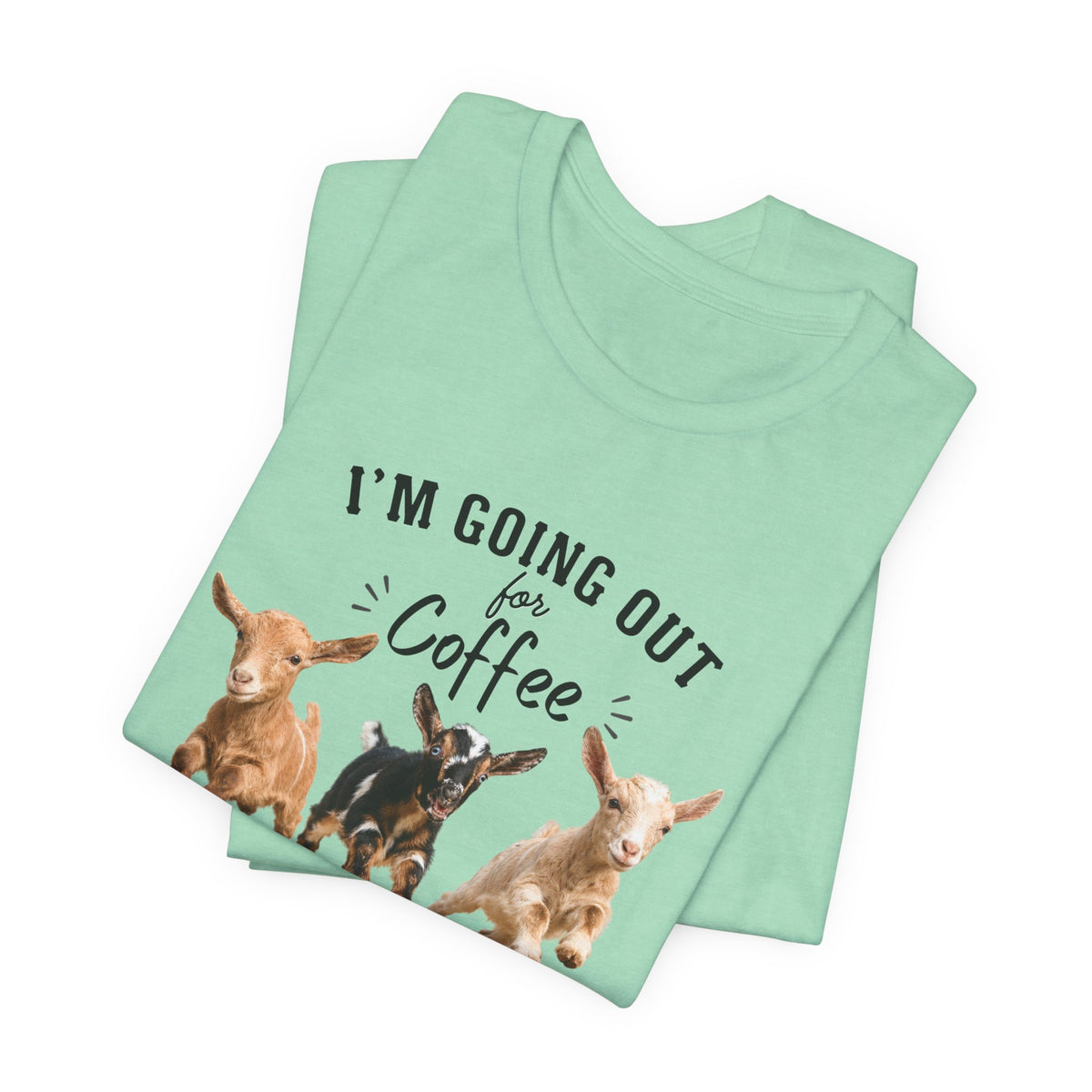 Unisex Jersey Short Sleeve Tee "Out for Coffee - DARK TEXT"