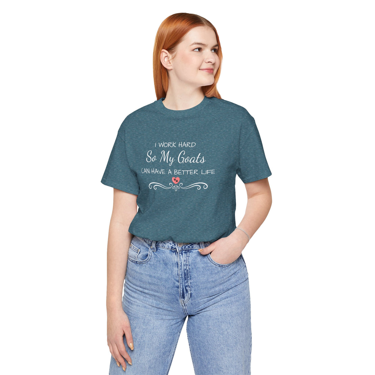 Unisex Jersey Short Sleeve Tee - "I Work Hard"