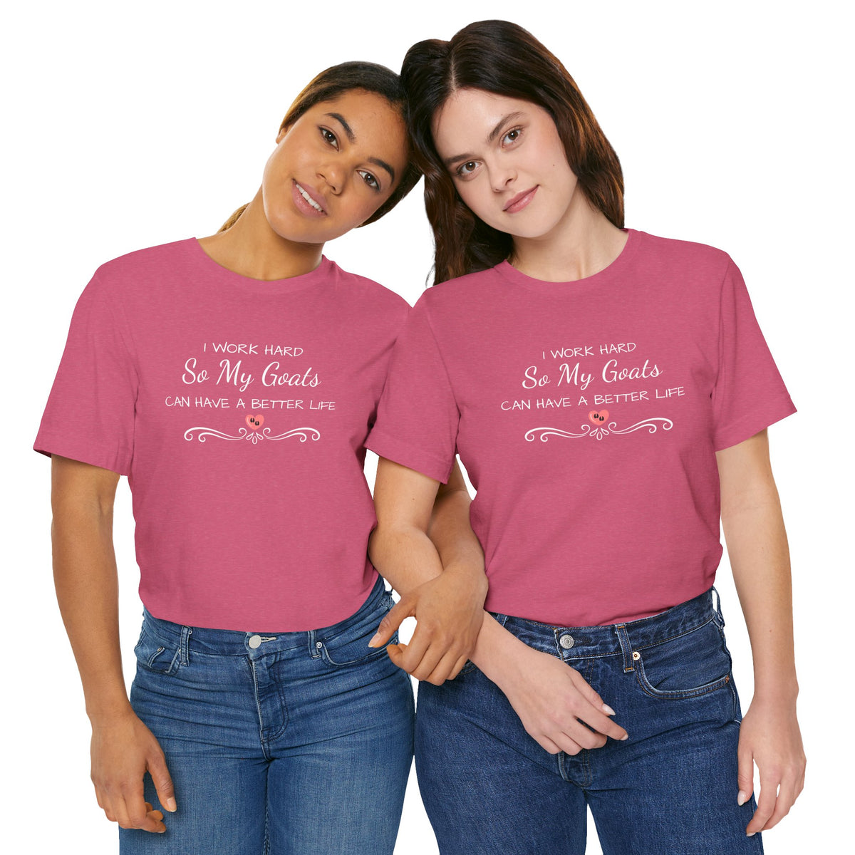 Unisex Jersey Short Sleeve Tee - "I Work Hard"