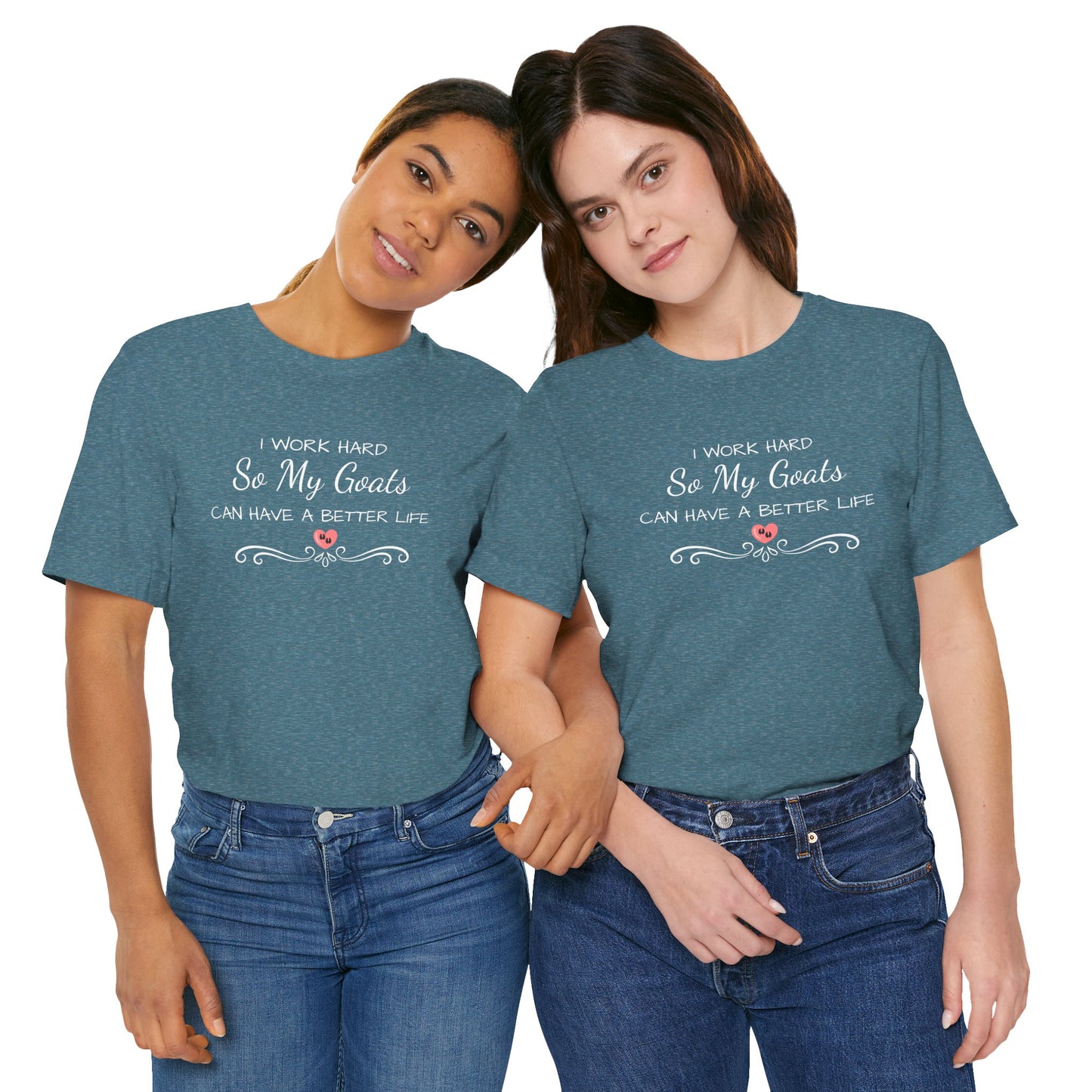 Unisex Jersey Short Sleeve Tee - "I Work Hard"