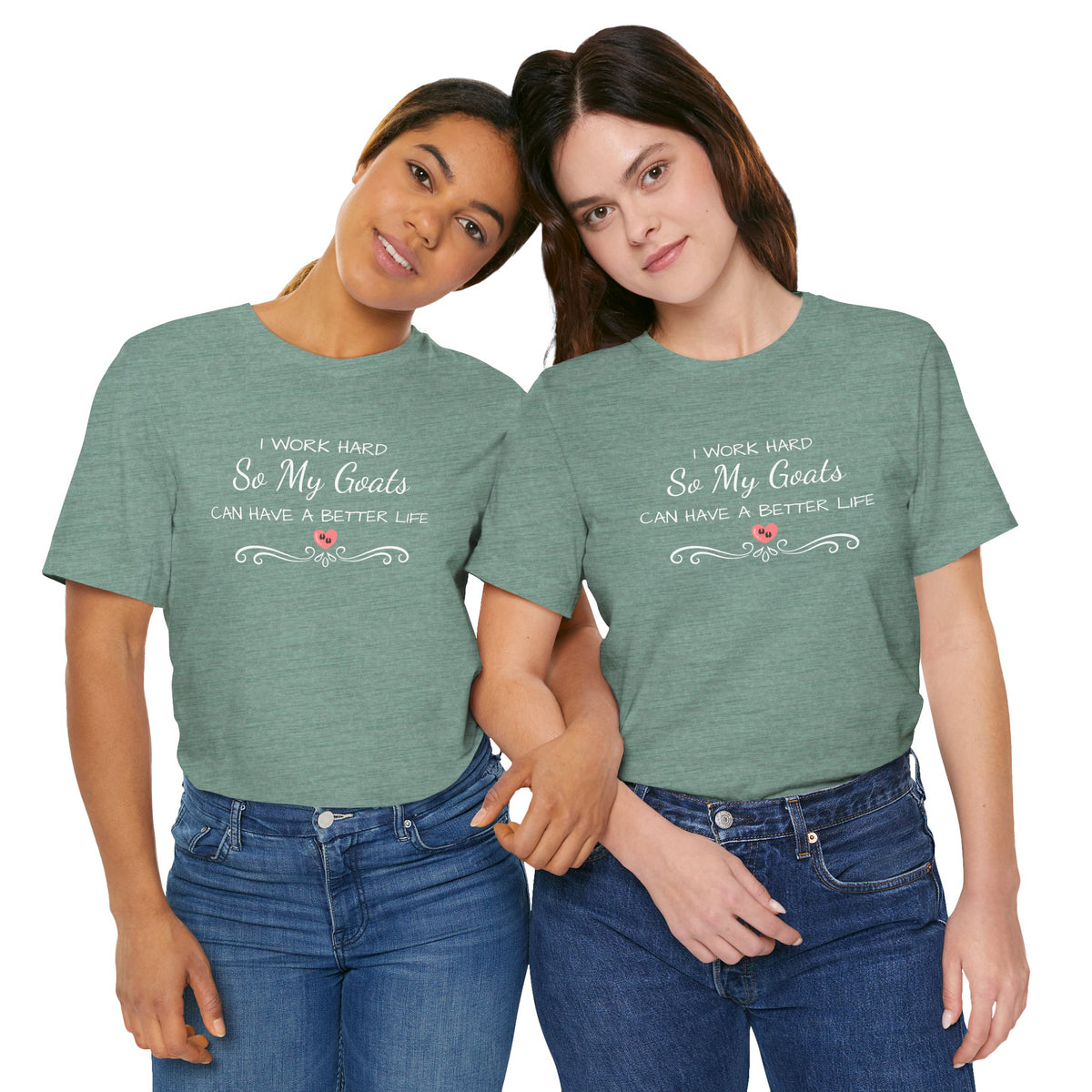 Unisex Jersey Short Sleeve Tee - "I Work Hard"