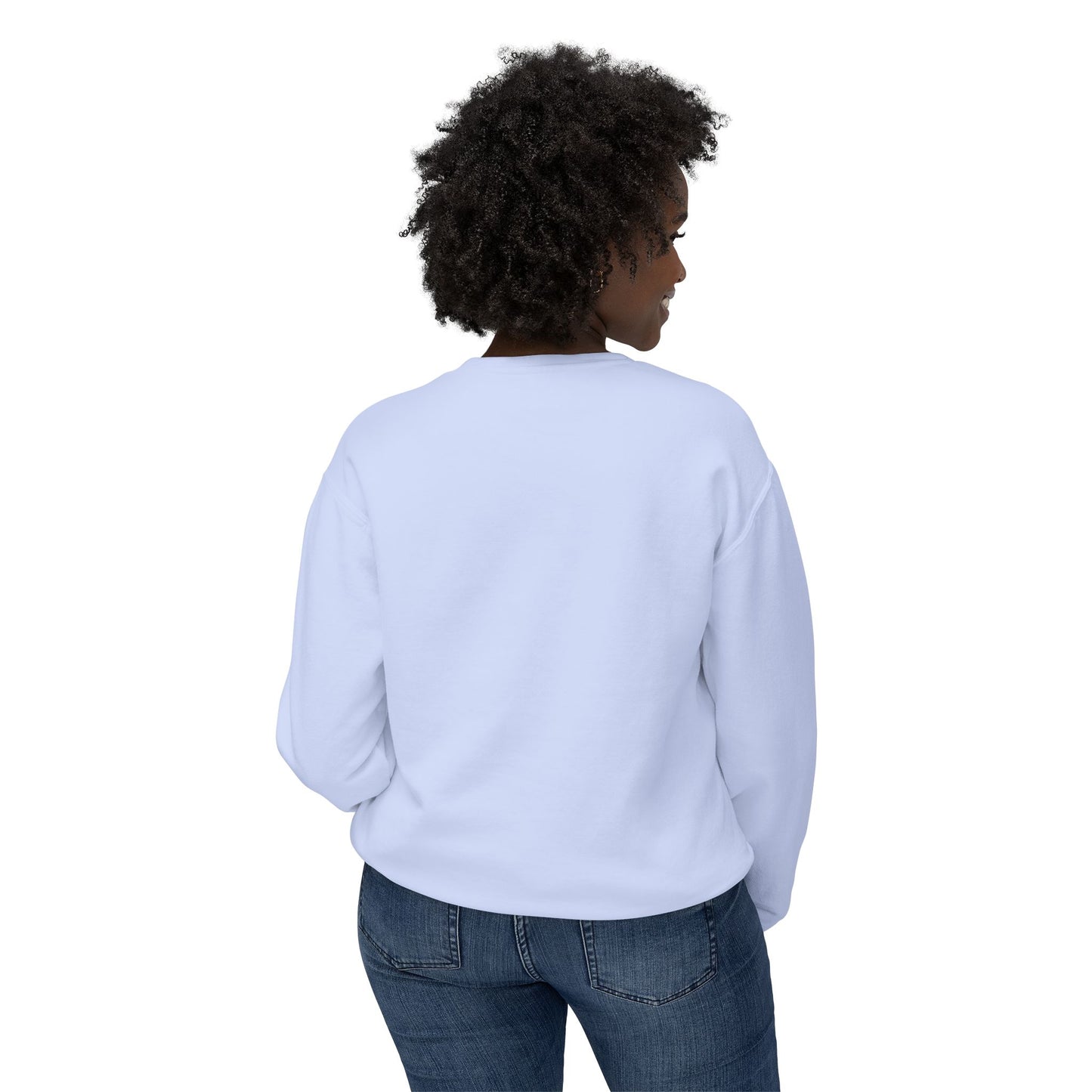 Unisex Lightweight Crewneck Sweatshirt - "Coffee Meet"