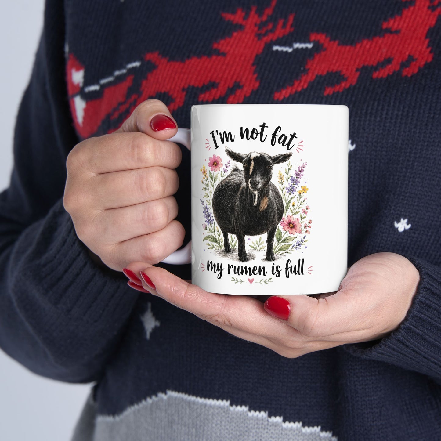 Ceramic Mug, (11oz, 15oz) - "It's just a food baby"