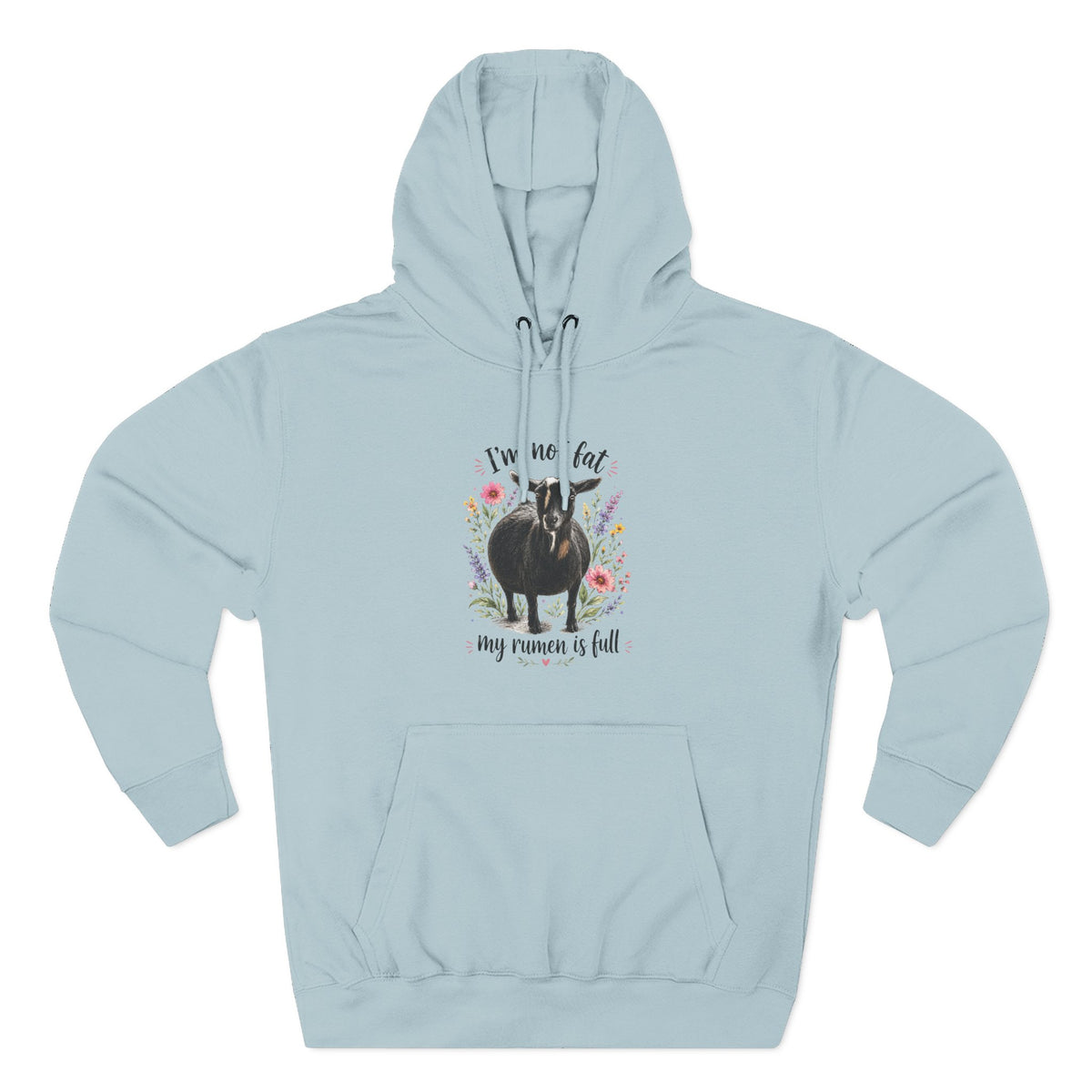 Three-Panel Fleece Hoodie - "It's just a food baby"