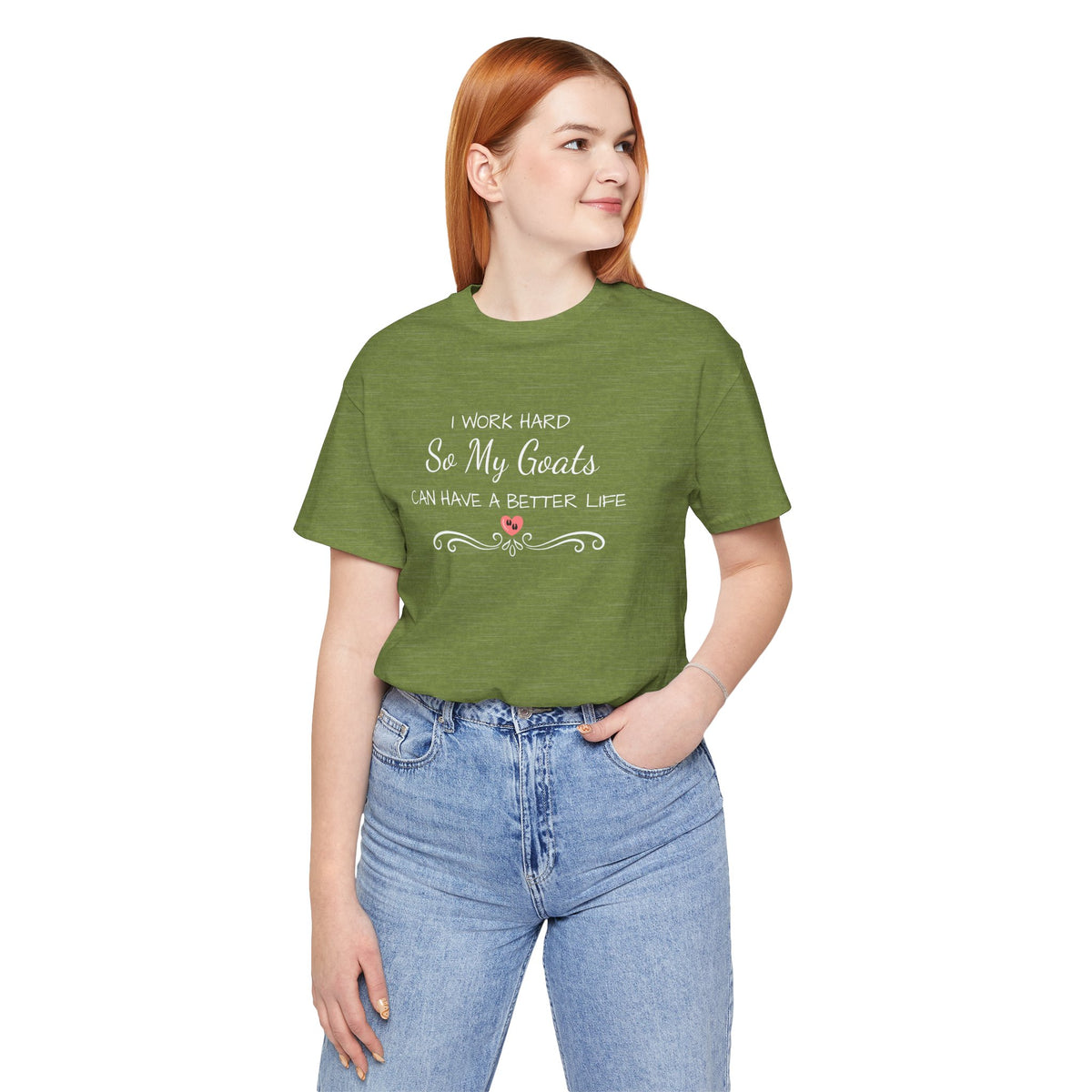 Unisex Jersey Short Sleeve Tee - "I Work Hard"