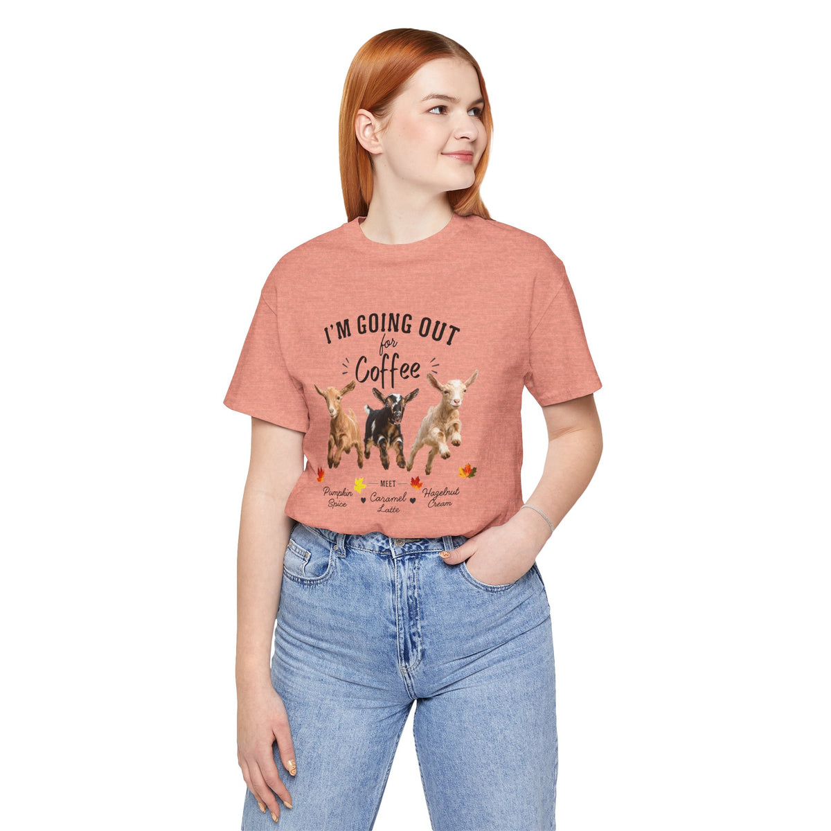 Unisex Jersey Short Sleeve Tee "Out for Coffee - DARK TEXT"