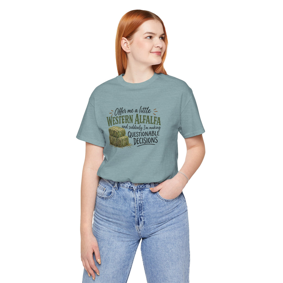 Unisex Jersey Short Sleeve Tee - "Western Alfalfa"